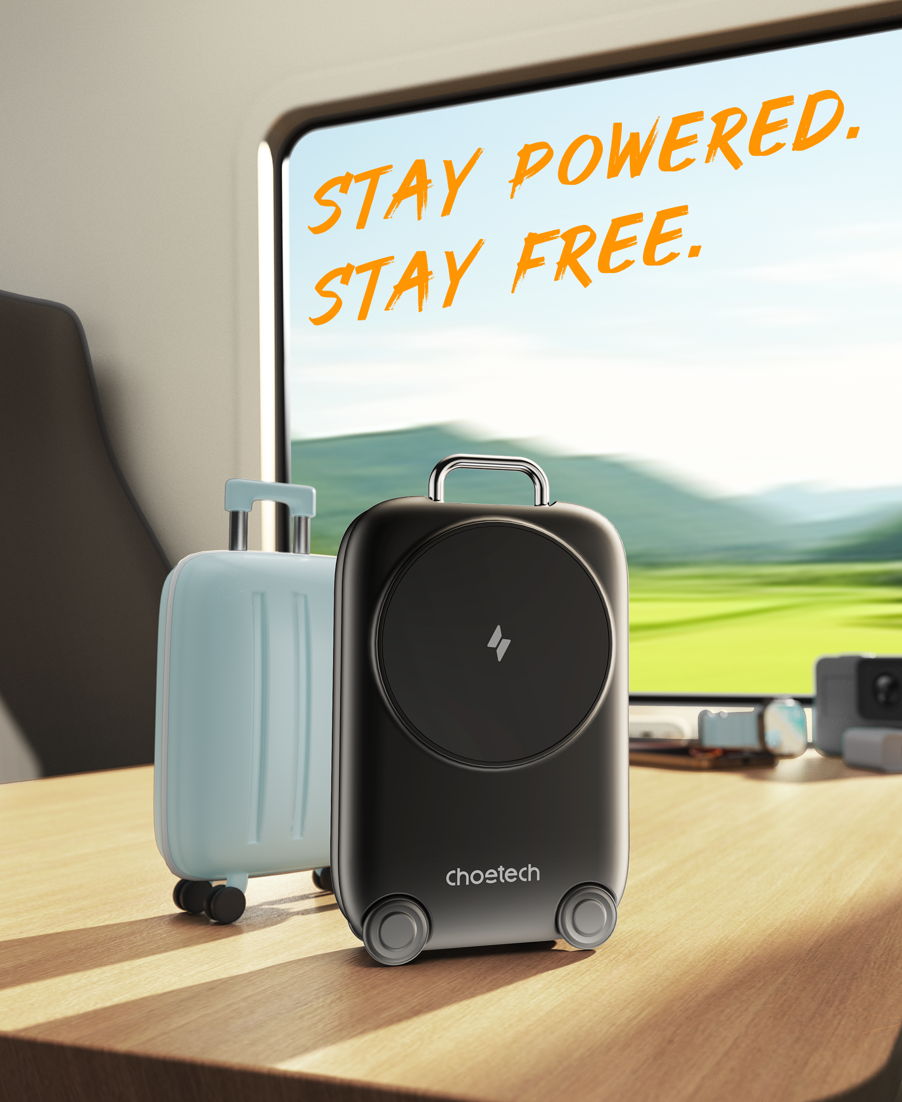 Choetech MagLeap 15W Qi2 Compatible Travel 3-in-1 Foldable Magnetic Wireless Charger
