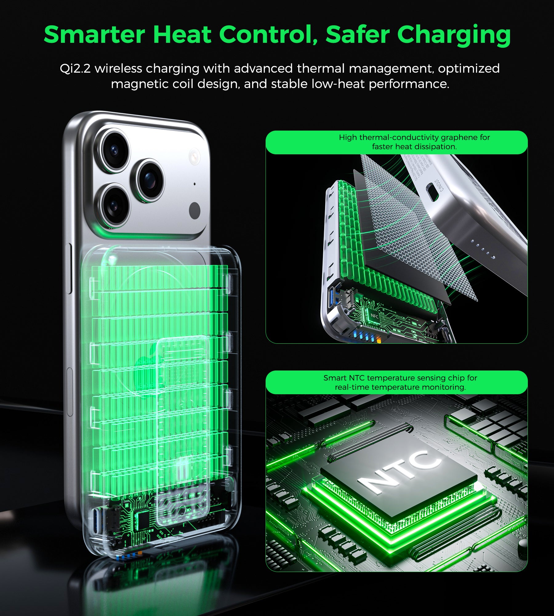 Choetech MagLeap 10000mAh Qi2.2 Certified 25W Magnetic Wireless Charger PD45W Power Bank