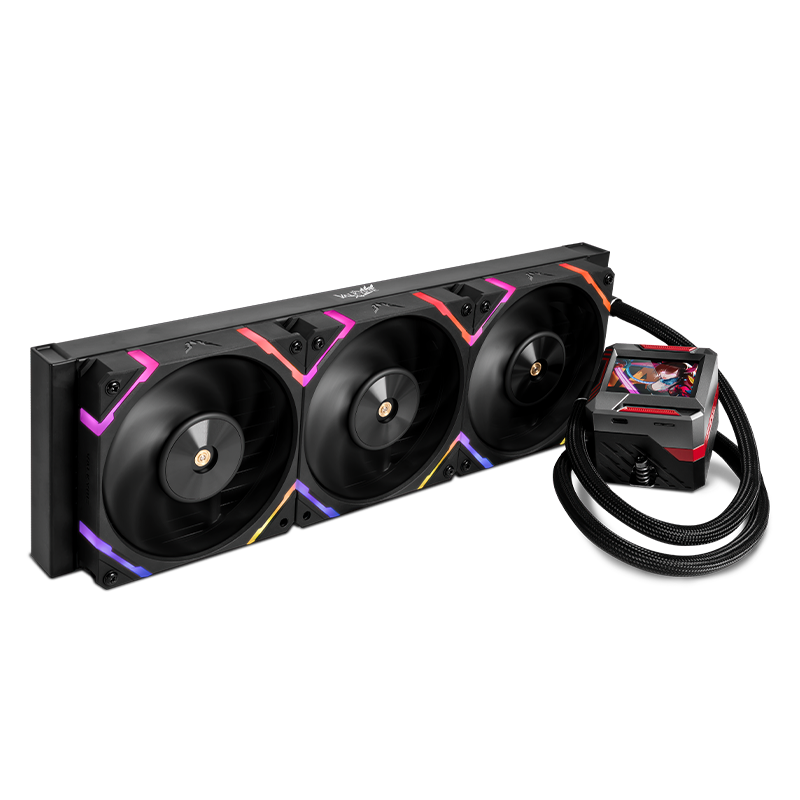 Valkyrie E360 AIO Liquid CPU Cooling 360mm CPU Cooler with 2.4" LCD Display