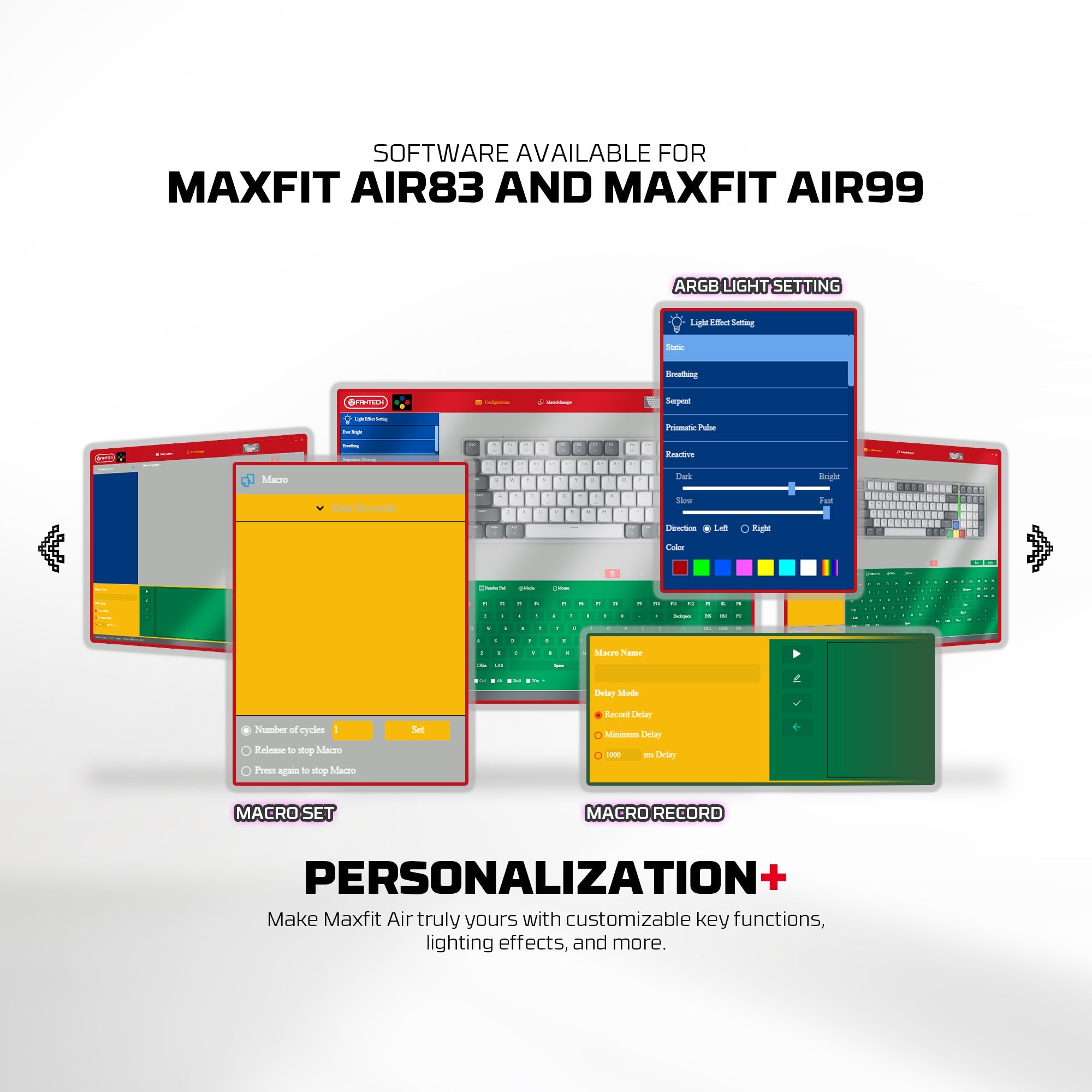 Fantech Low Profile Wireless Mechanical Keyboard (SUPER MAXFIT AIR 83/99)