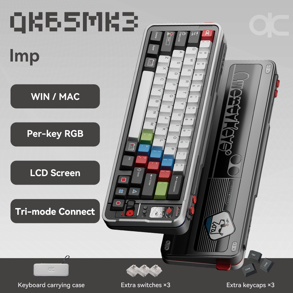 Qwertykeys QK65 Mk3 Prebuilt Wireless Mechanical Keyboard
