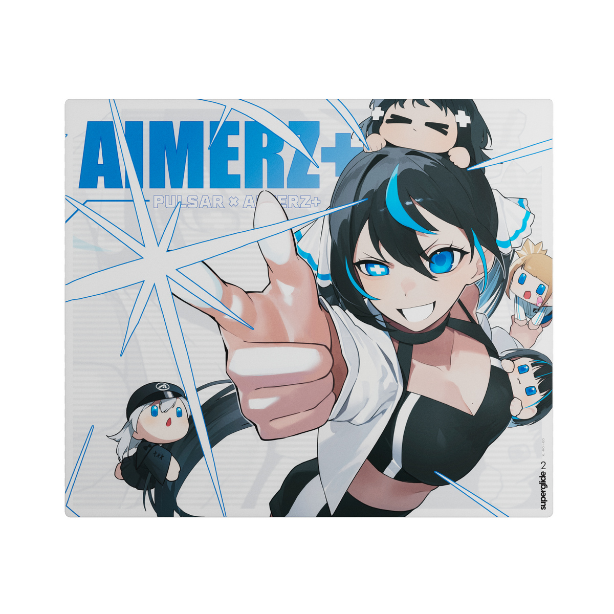 Pulsar Superglide v2 Glass 490x420x1.5mm XL Mouse Pad - Aimerz Yui Edi Pulsar Superglide v2 Glass 490x420x1.5mm XL Mouse Pad - Aimerz Yui Edi