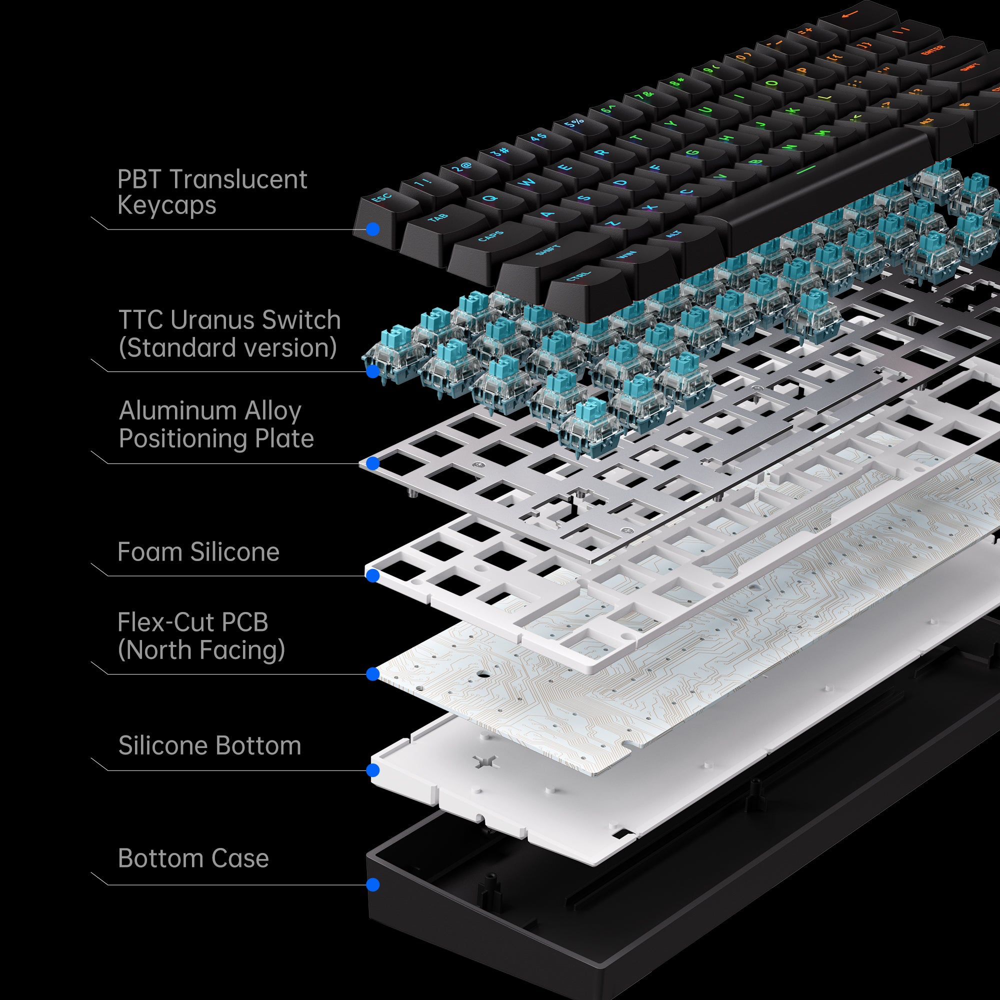 MCHOSE ACE 60 Pro HE Magnetic 8K Wired Gaming Keyboard