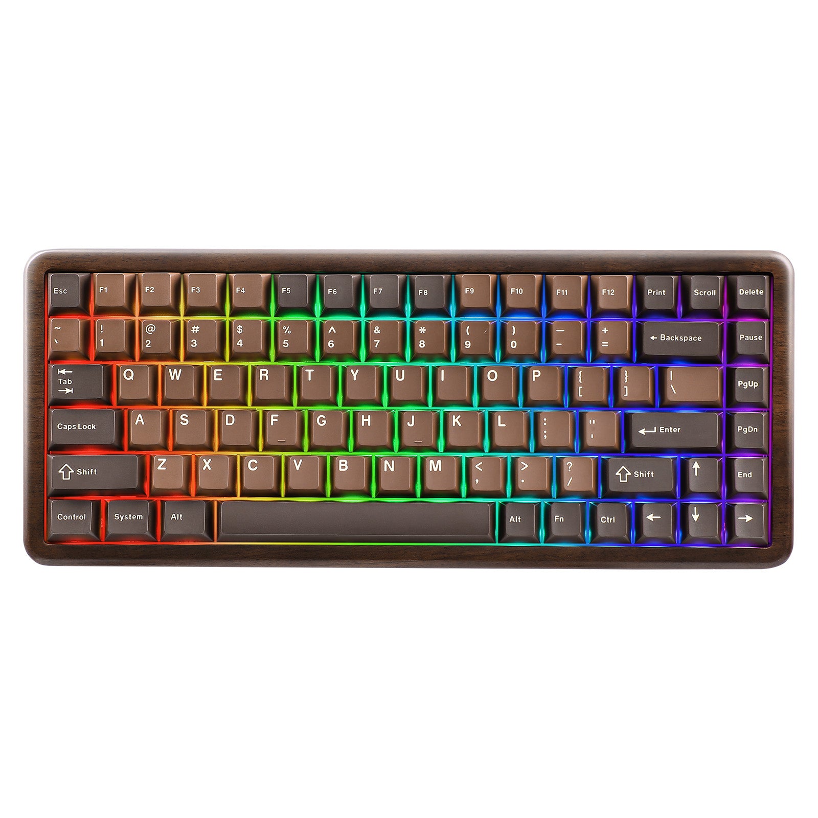YUNZII WOOD84 Hot-Swap Wireless Tri-Mode Mechanical Keyboard