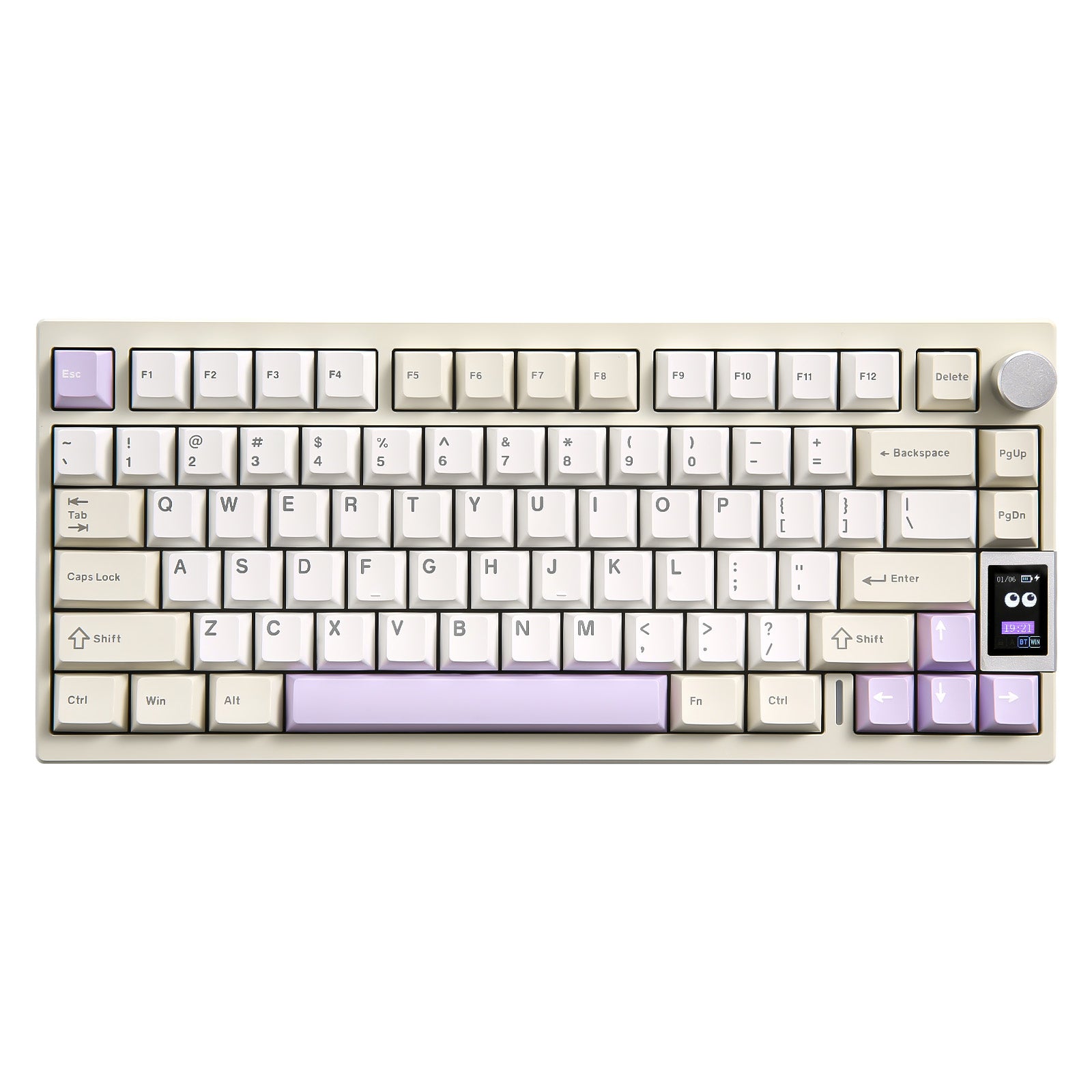 YUNZII AL80 QMK Aluminum Wireless Mechanical Keyboard with LCD Screen