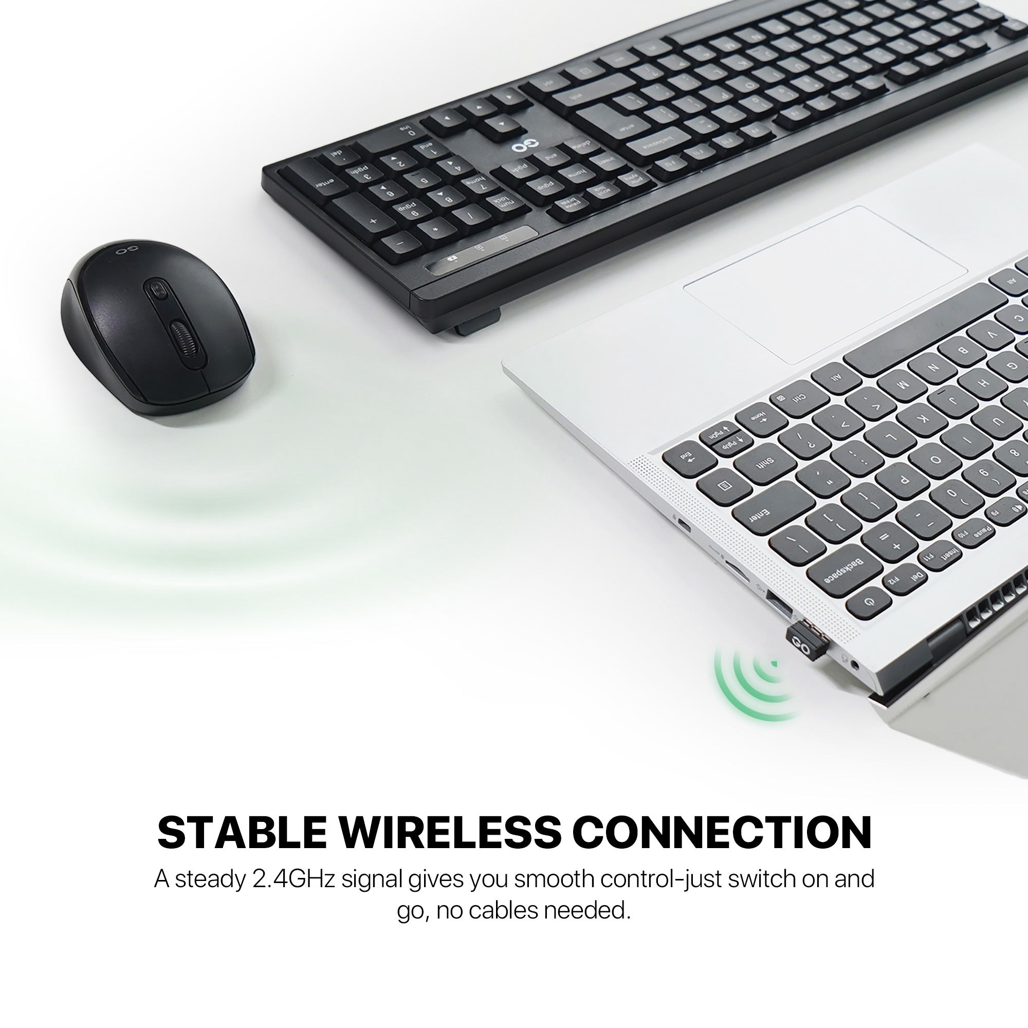 Fantech WK900 Office Silent Wireless Keyboard and Mouse Combo