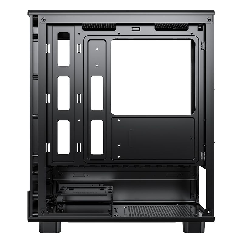 DarkFlash DB330M PC Case M-ATX Computer Case Transparent Glass Panel without Fan