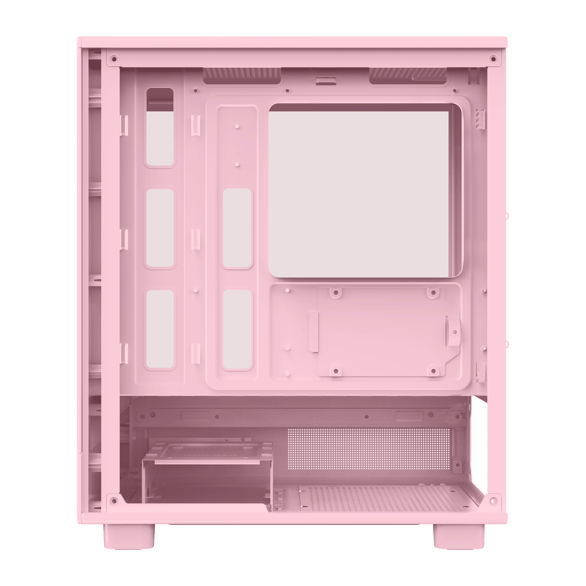 DarkFlash Gaming Pink PC Case Mini ATX Computer Tower with 5 Fans