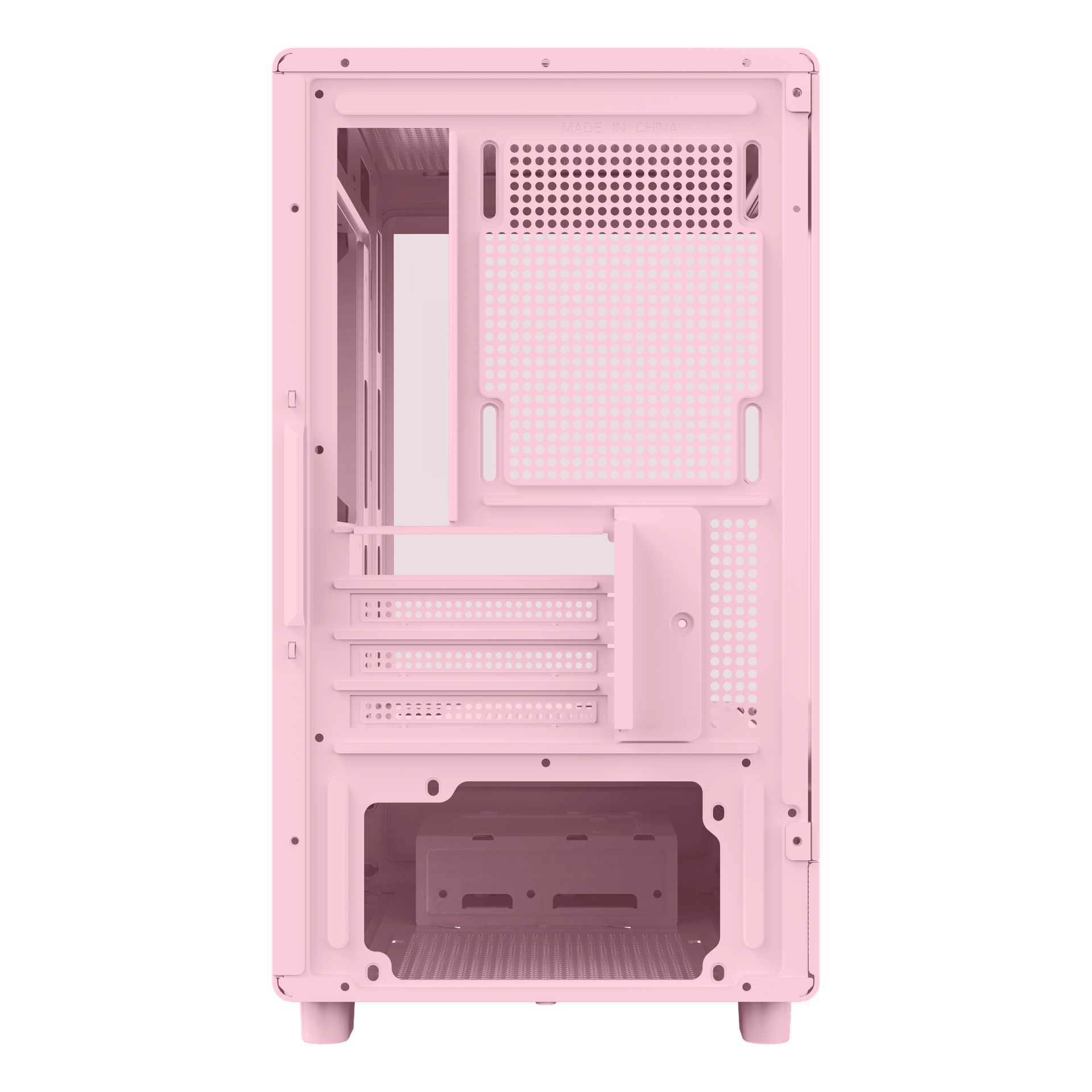 DarkFlash Gaming Pink PC Case Mini ATX Computer Tower with 5 Fans