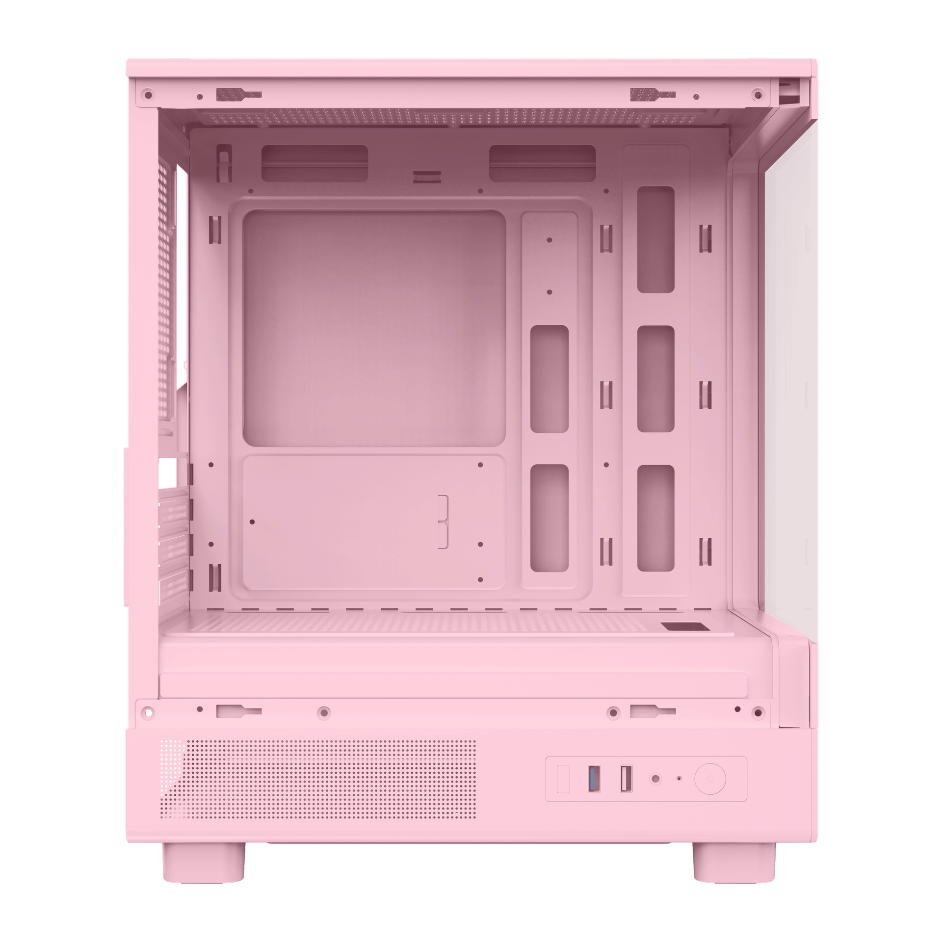 DarkFlash Gaming Pink PC Case Mini ATX Computer Tower with 5 Fans