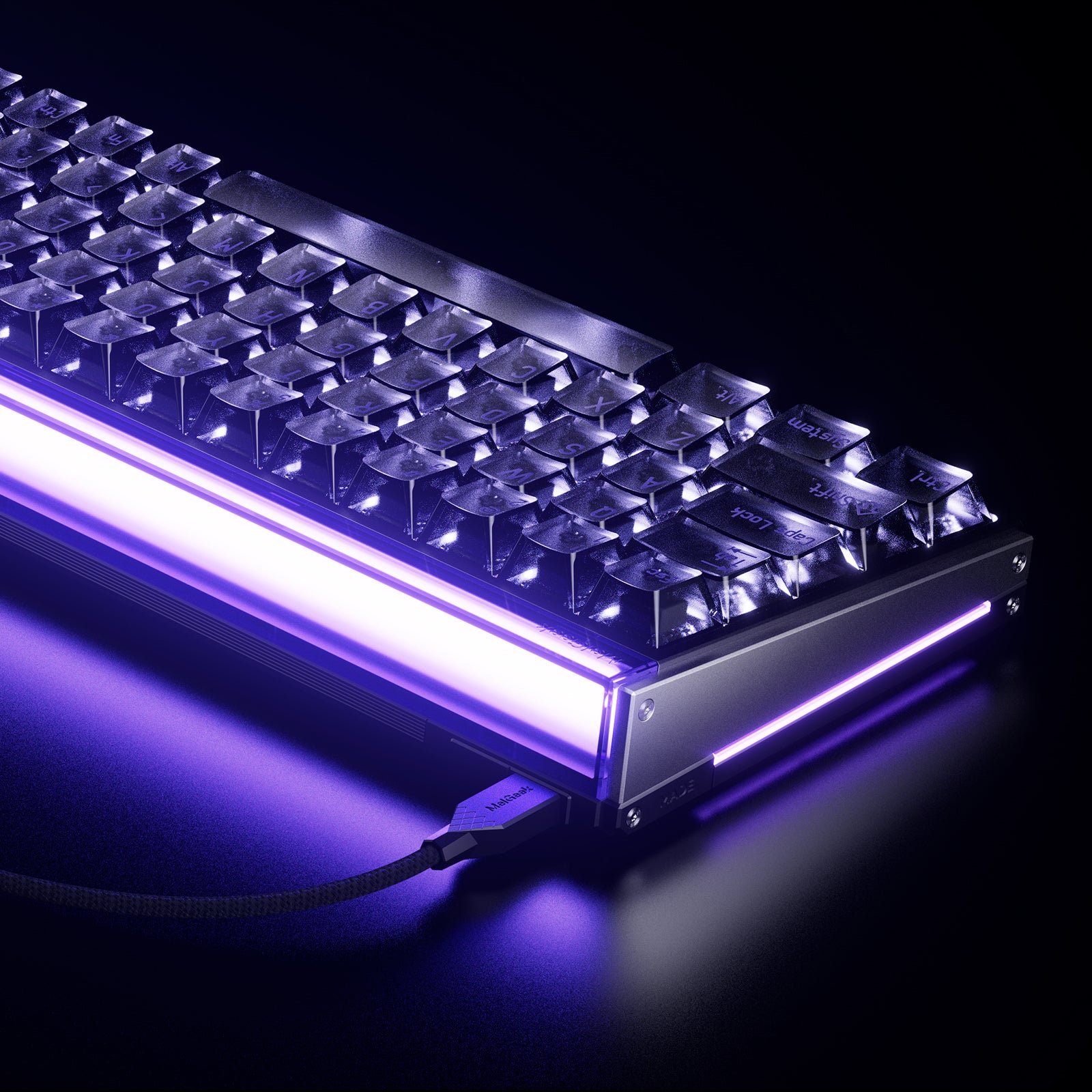 MelGeek MADE68 Ultra V2 Wired Custom Gaming HE Keyboard with RGB Lightbar