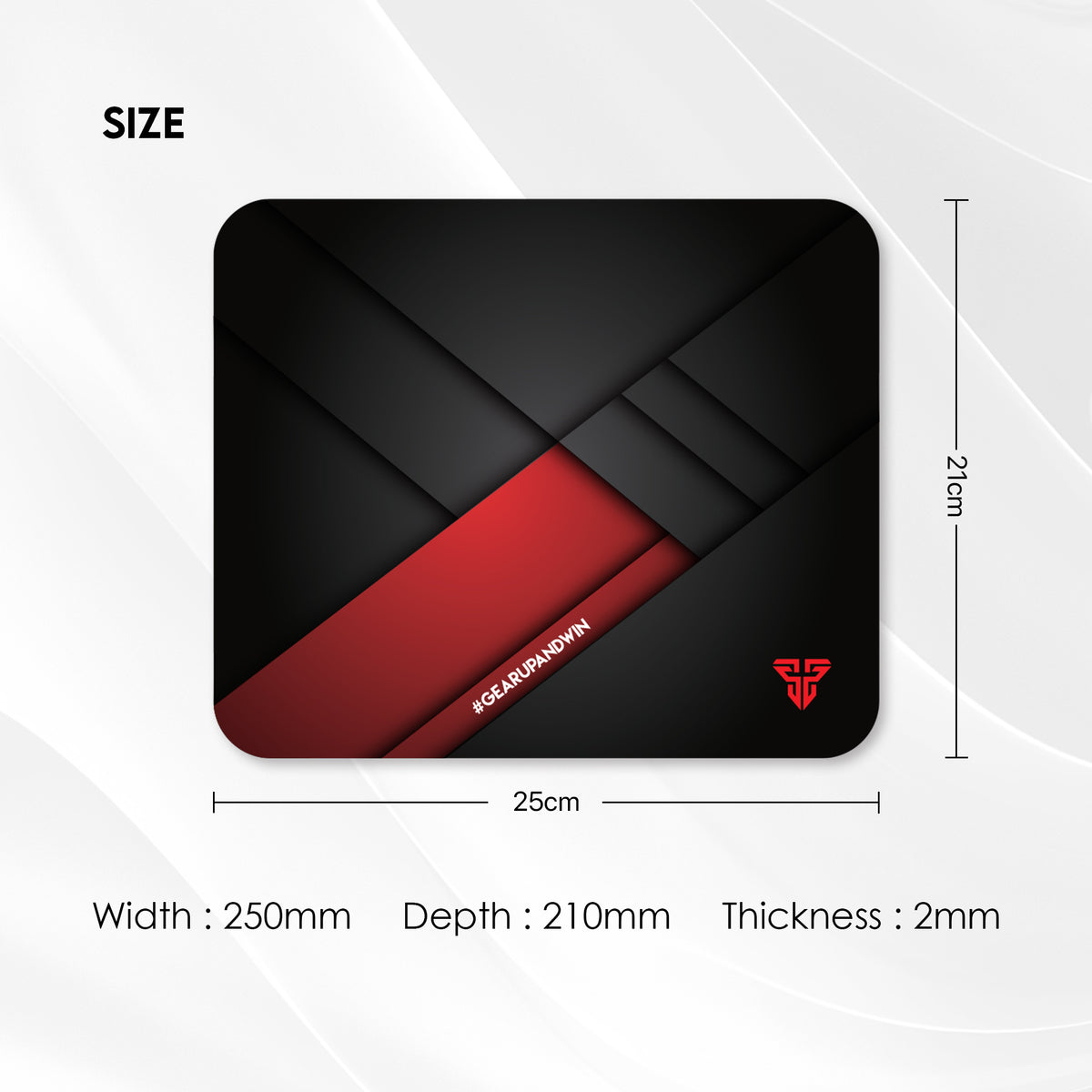 Fantech MP256 VIGIL Desk Mat 250x210x2mm Mousepad