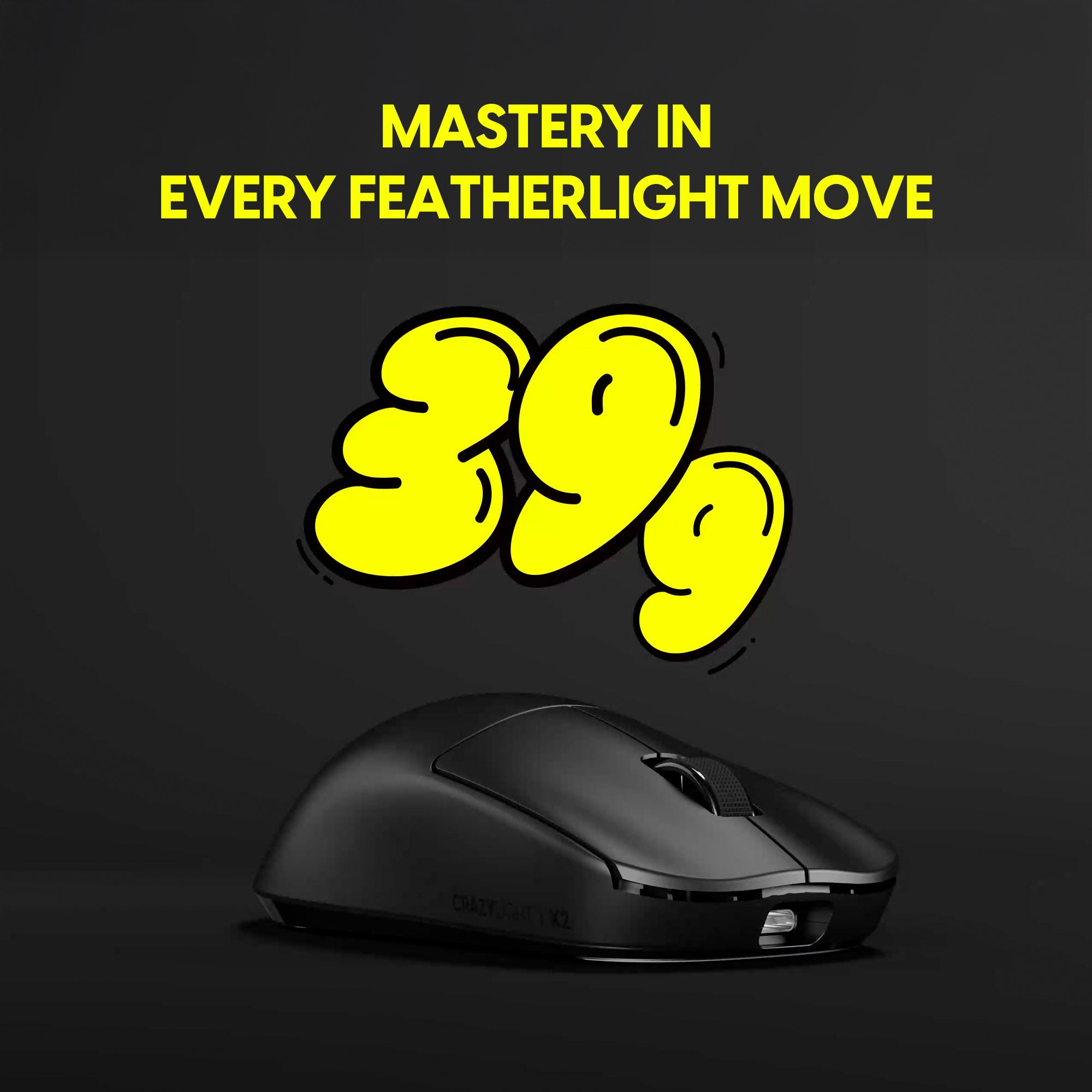 Pulsar X2 CrazyLight Medium 8K 35g Ultra-Lightweight Wireless Gaming Mouse