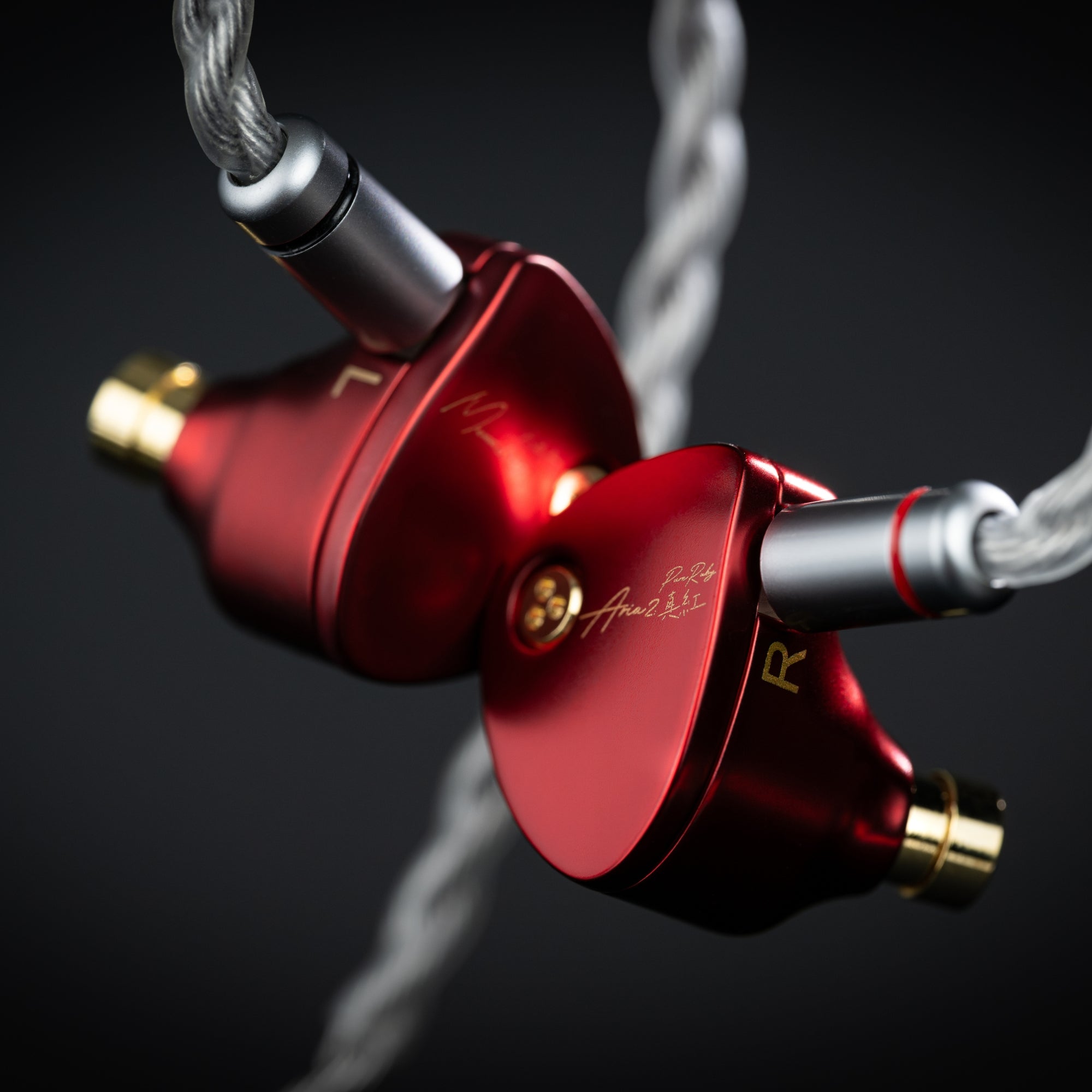 MOONDROP ARIA2 RUBY Dynamic Driver Wired IEM In-Ear Monitor Ceramic-coated Headphones