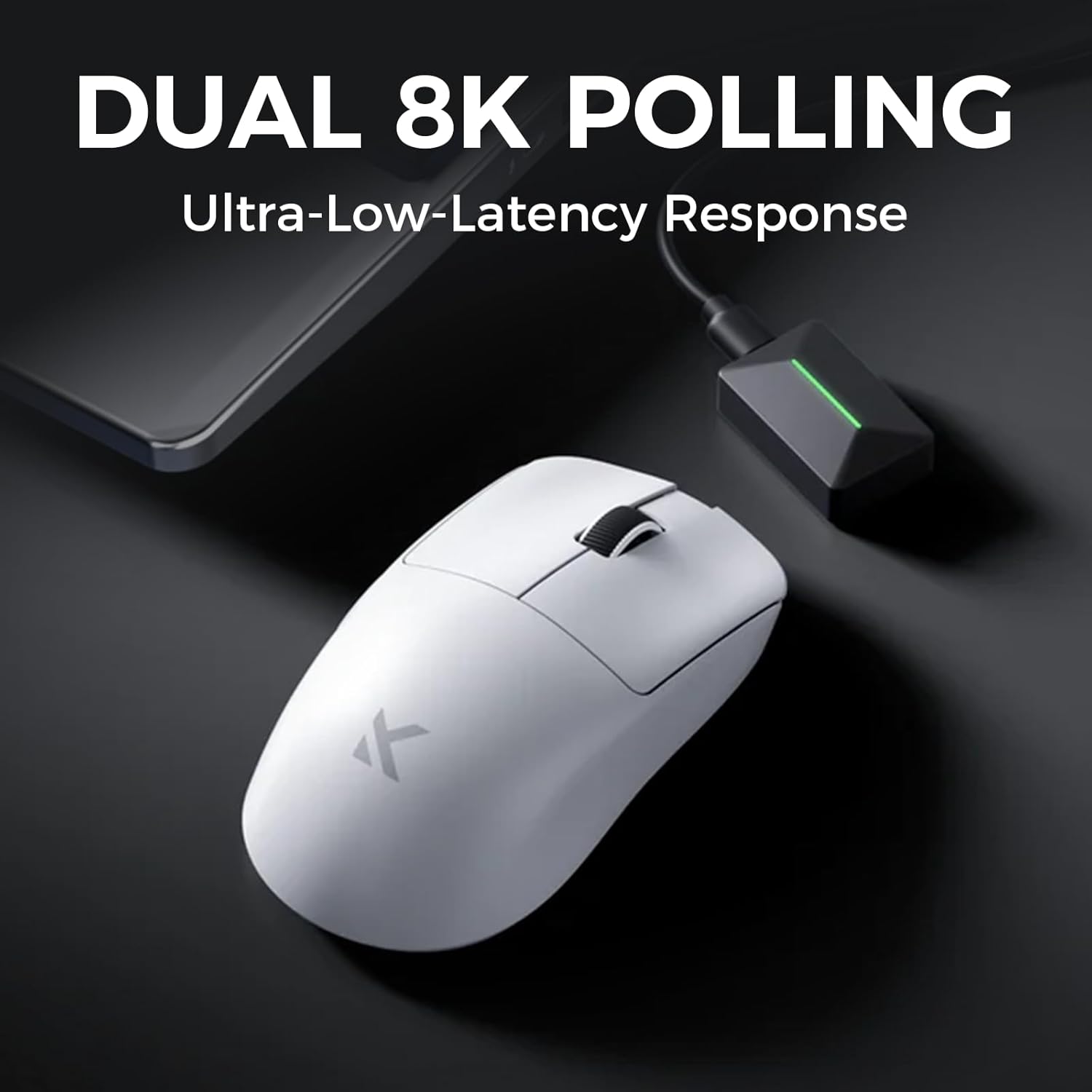 MCHOSE L7 Ultra 8K Lightweight Ergonomic Wireless Gaming Mouse