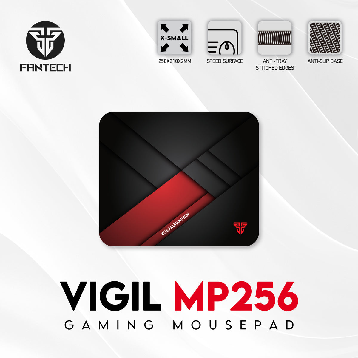 Fantech MP256 VIGIL Desk Mat 250x210x2mm Mousepad
