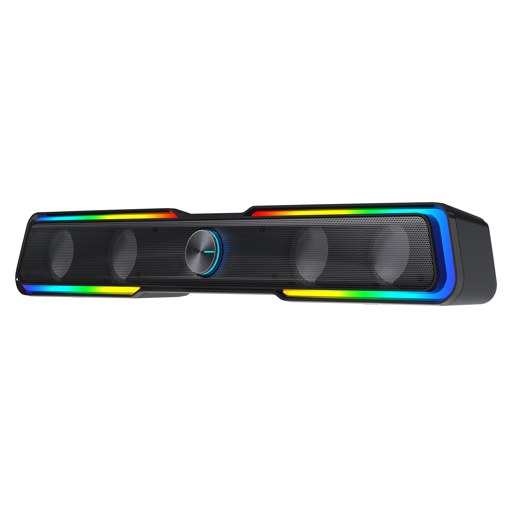 Fantech Bluetooth 5.3 Soundbar Dual mode RGB Lighting Gaming Speaker (GS305) (Black)
