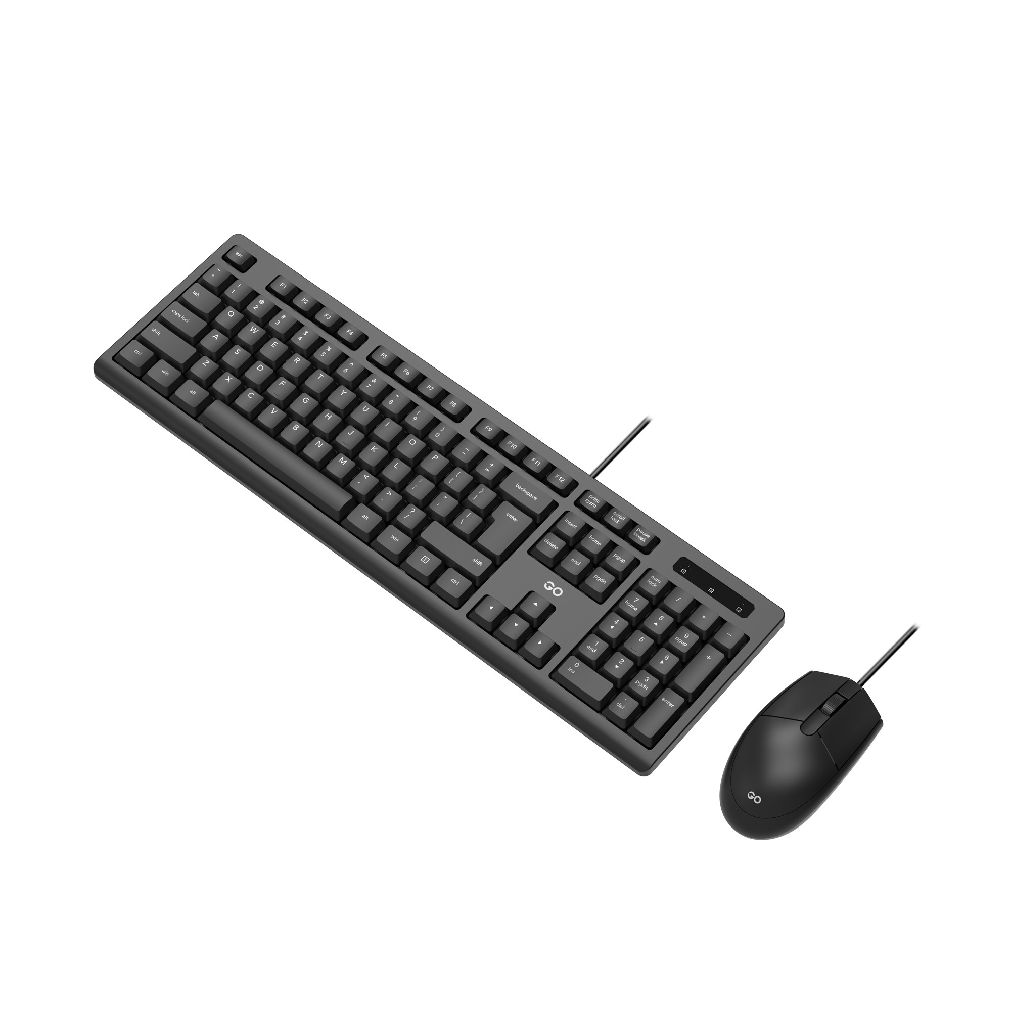 Fantech GO KM101 Full size Office Silent Wired Spill resistant Keyboard and Mouse Combo