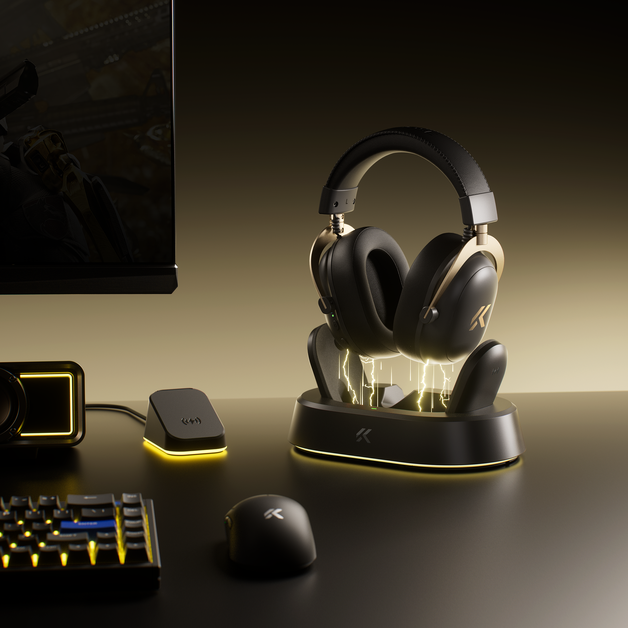 MCHOSE V9 Turbo+ Wireless RGB Gaming Headset