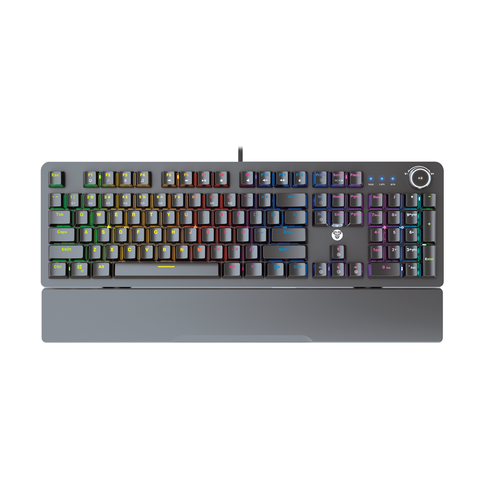 Fantech Gaming PC Mechanical Keyboard RGB Backlit Anti-Ghosting Key with Wrist Rest (MK853)