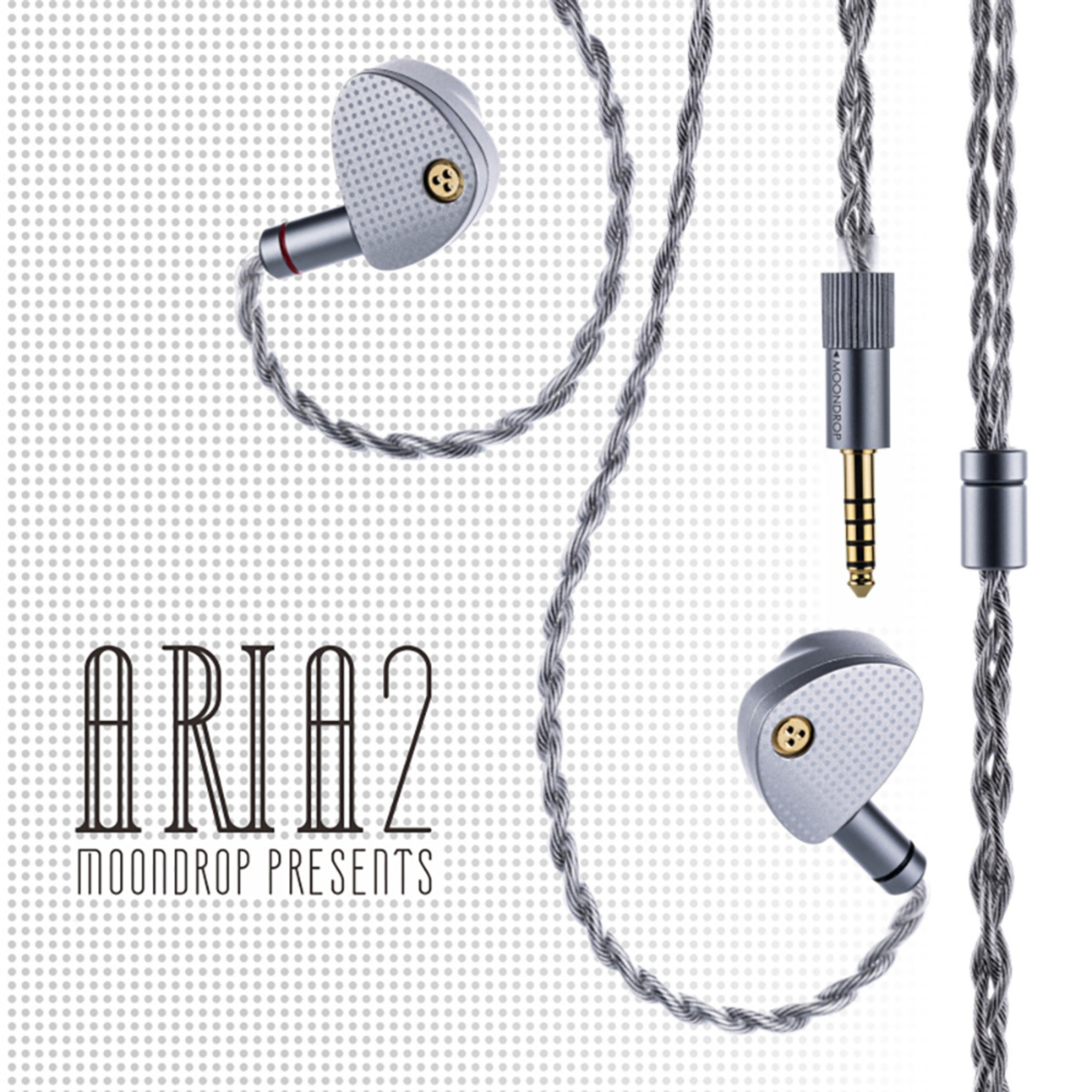 MOONDROP ARIA2 Dynamic Driver Wired IEM In-Ear Monitor Ceramic-coated Headphones
