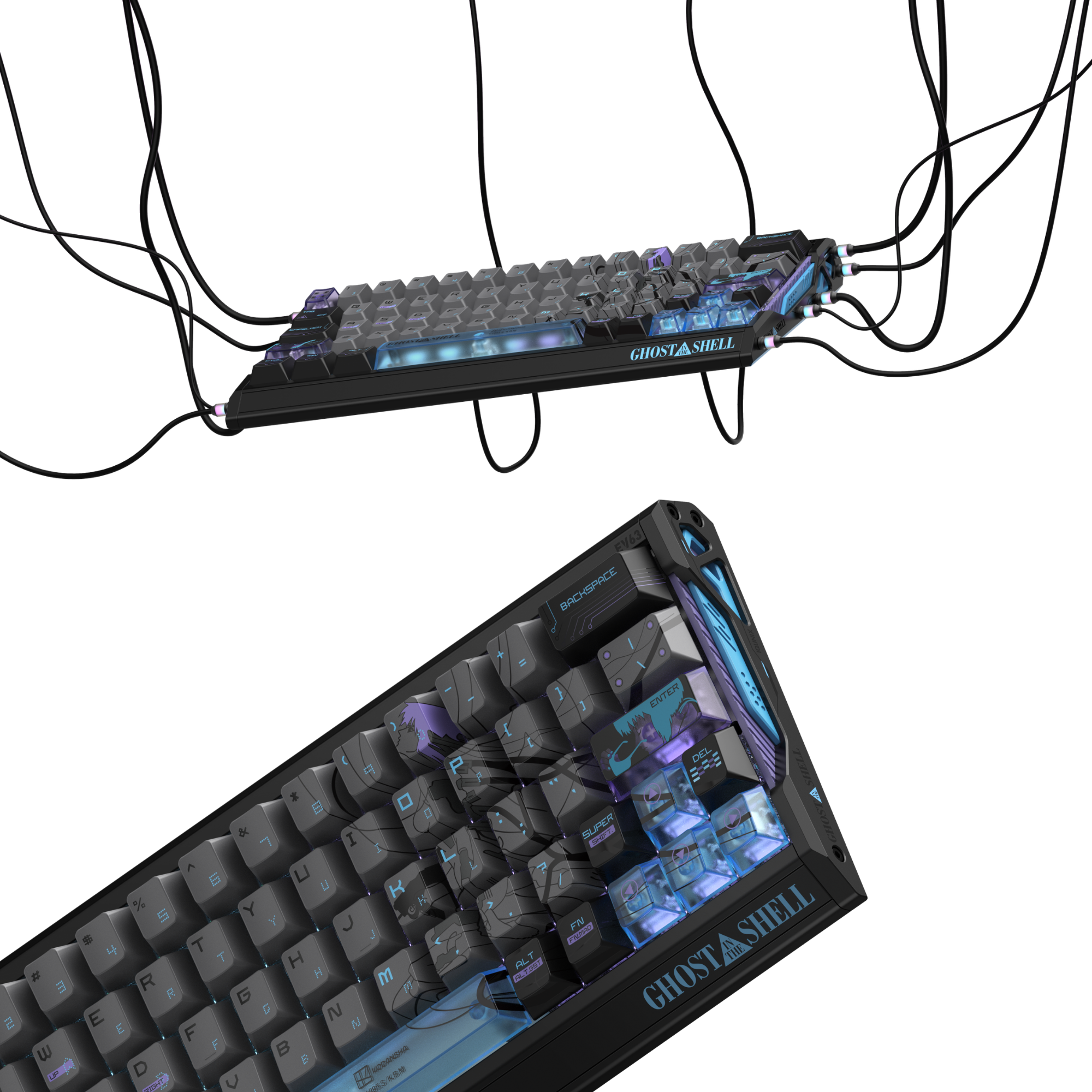 IQUNIX EV63 Hall Effect 8K RGB Wired Gaming Keyboard Ghost in the Shell Edition