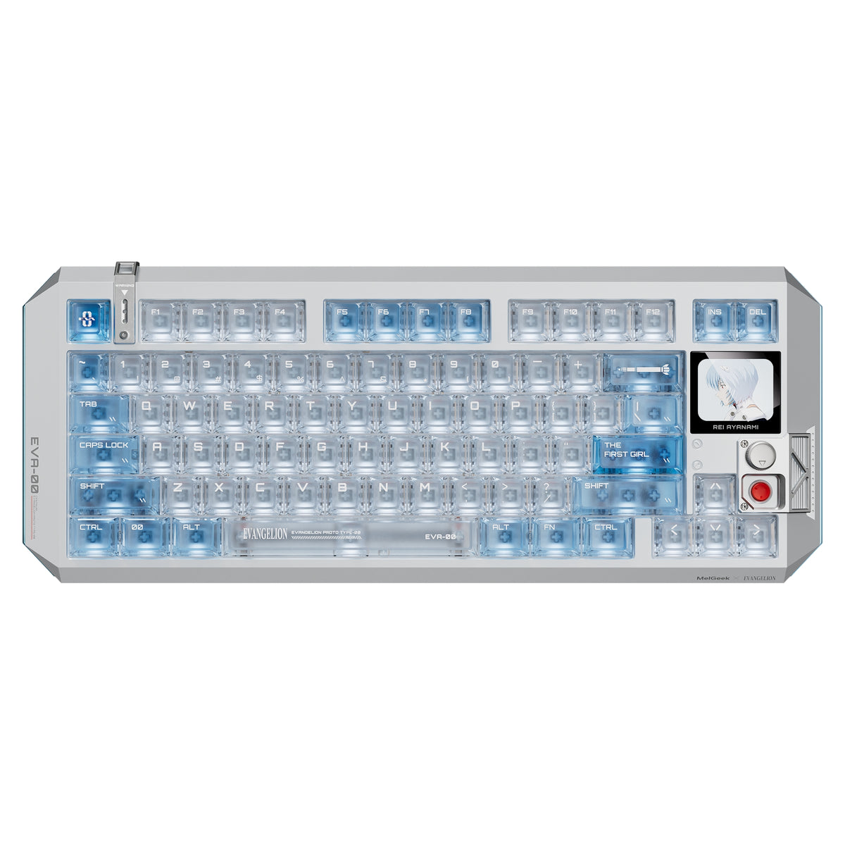 MelGeek Centauri 80 Evangelion Wired Custom HE Gaming Keyboard - EVA-00 Rei Ayanami Limited Edition
