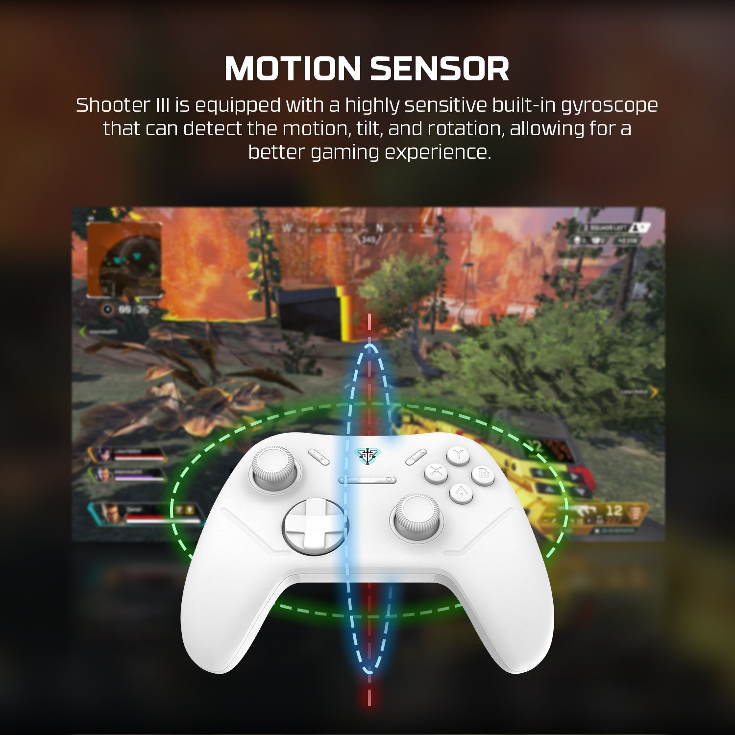 Fantech Wireless Gaming Controller Gamepad Multi-platform Hall-Effect (SHOOTER III WGP13S)