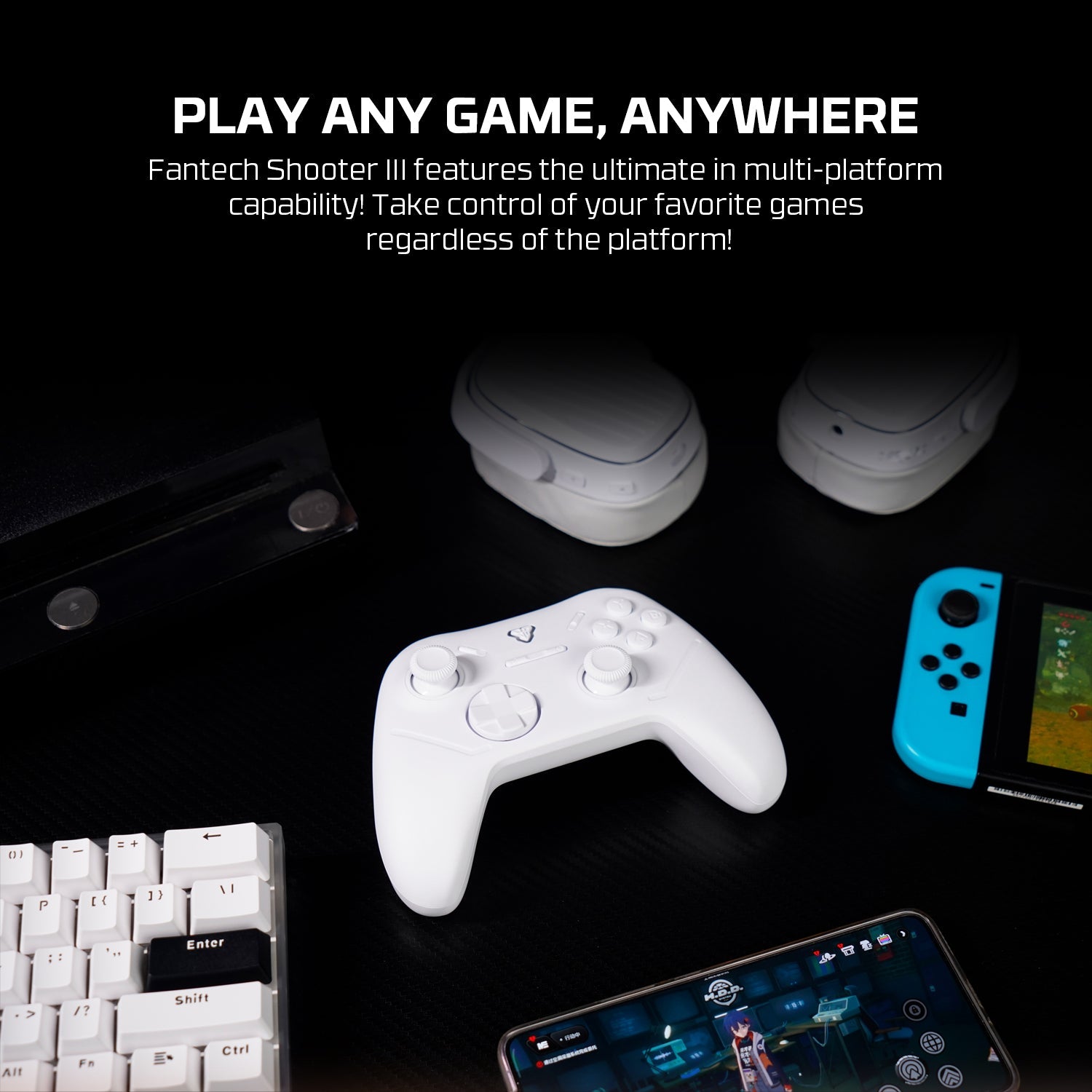 Fantech Wireless Gaming Controller Gamepad Multi-platform Hall-Effect (SHOOTER III WGP13S)