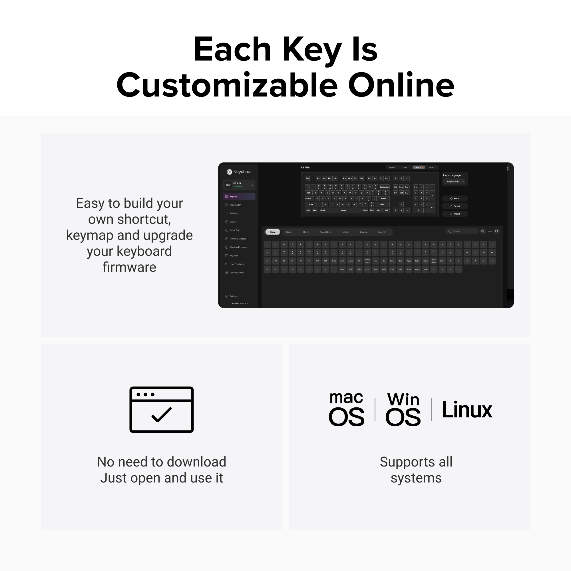 Keychron R6 QMK Wireless Mechanical Keyboard