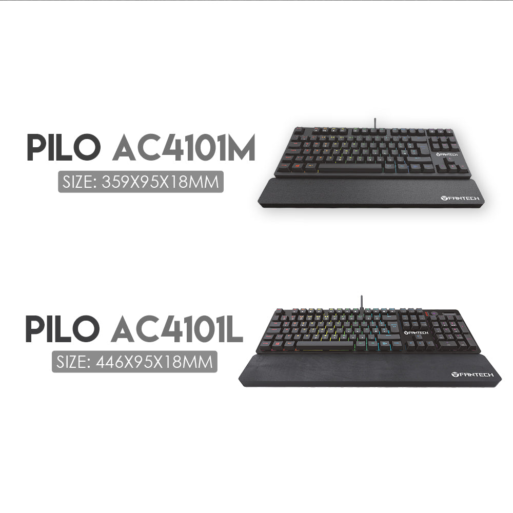 Fantech Keyboard Wrist Rest 359x95x18mm Anti-Slip TKL Keyboard Arm Rest Pad