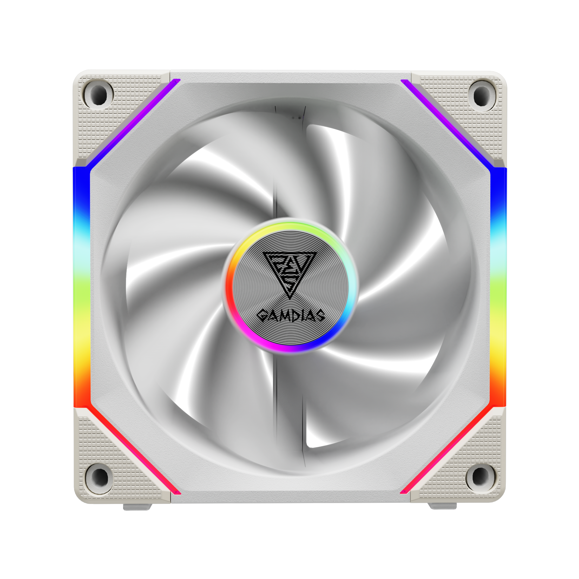 Gamdias AEOLUS P2 ARGB Computer Case Fan PWM 120mm Cooling Fan with Reverse Fan Blade