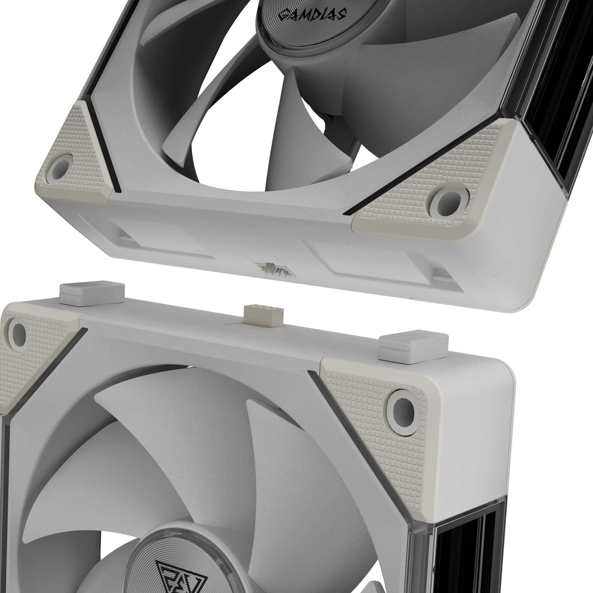 Gamdias AEOLUS P2 ARGB Computer Case Fan PWM 120mm Cooling Fan with Reverse Fan Blade