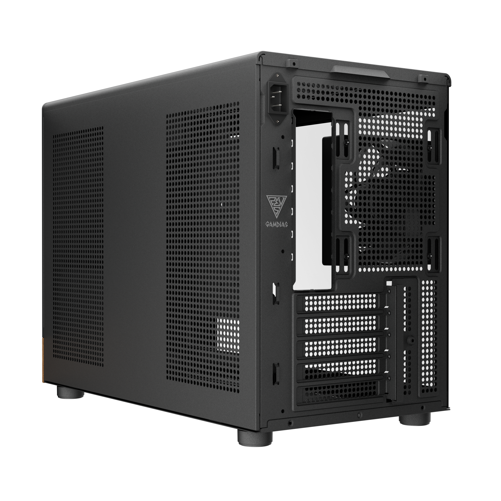 Gamdias ATHENA M4M M-ATX PC CASE Tempered Glass Wood Design with 3 Built in PWM Fans