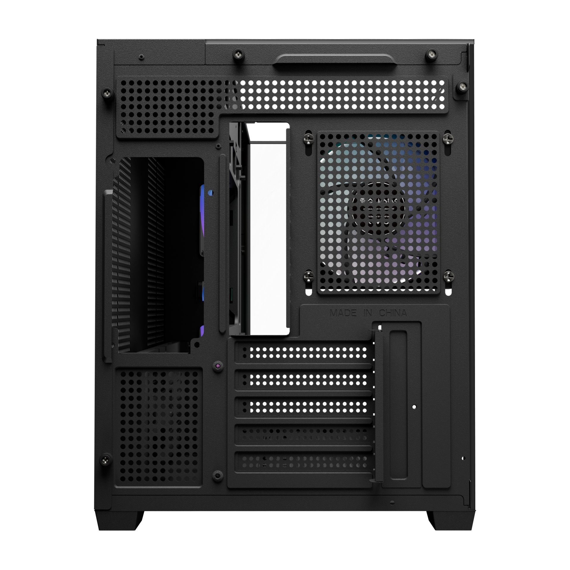 Gamdias ATLAS M3M M-ATX PC CASE Tempered Glass Computer Case with 3 ARGB Fans