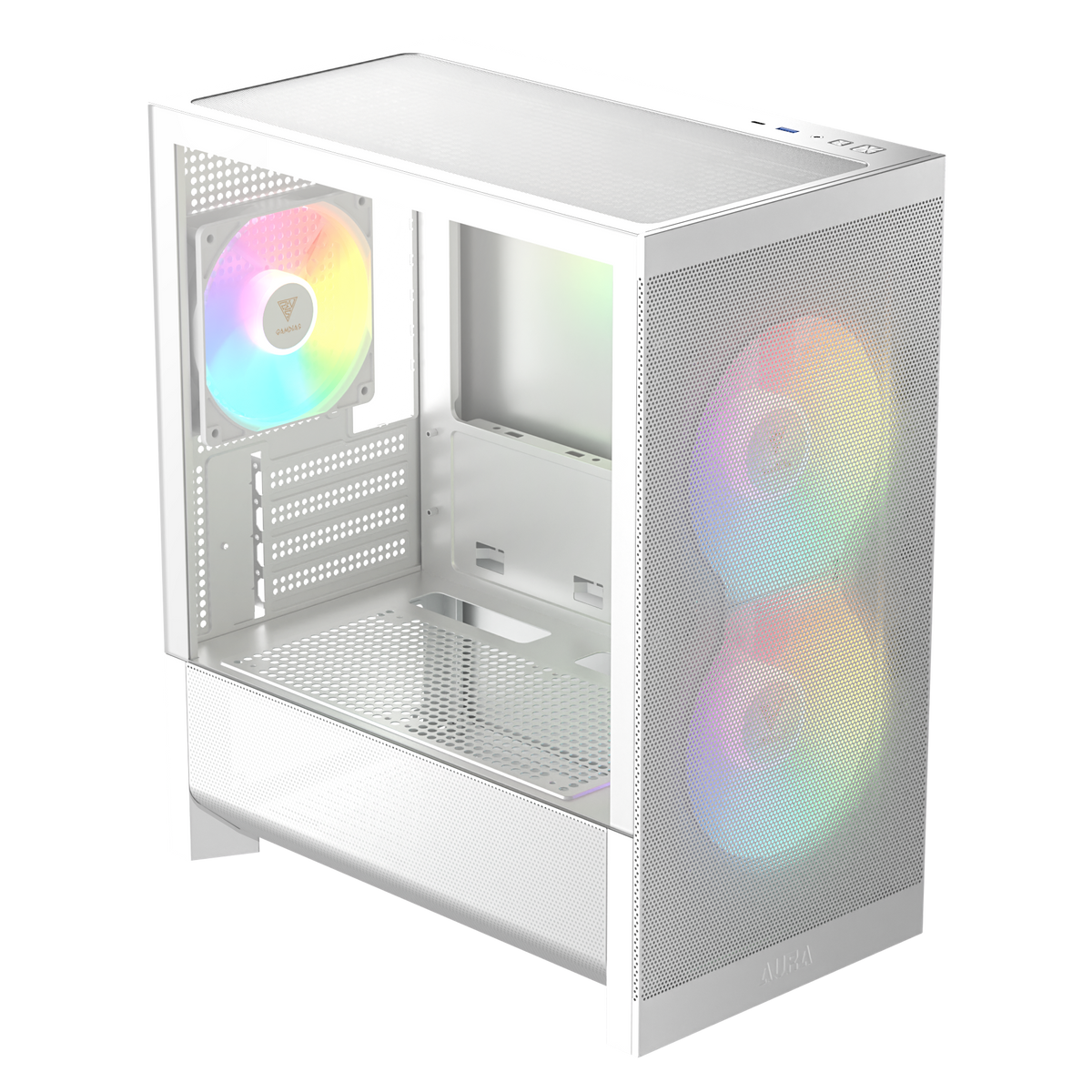Gamdias AURA GC15M ARGB M-ATX Mesh PC CASE with 3 ARGB Fans