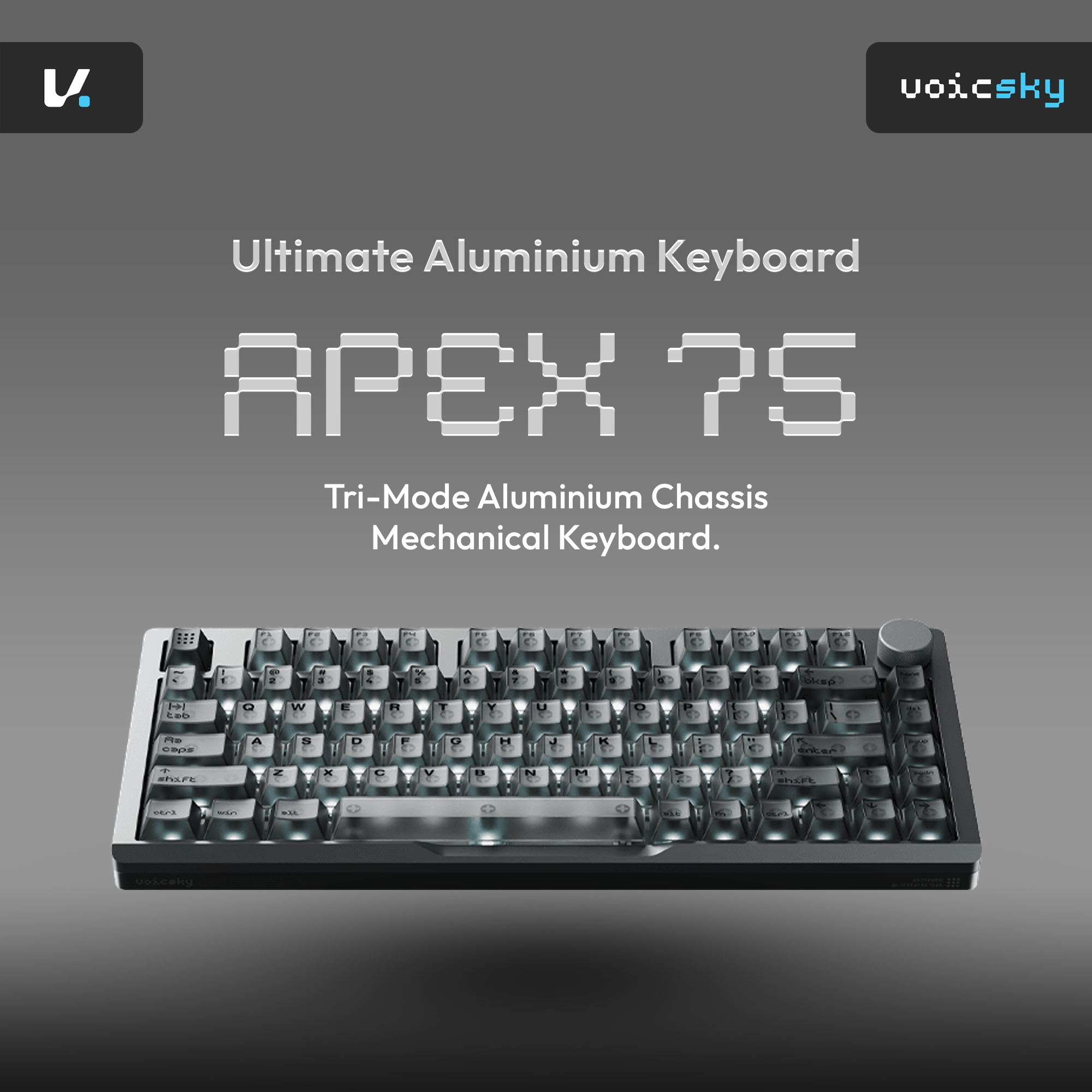 VOICSKY APEX 75 Wireless Anodized Aluminium Chassis Mechanical Keyboard
