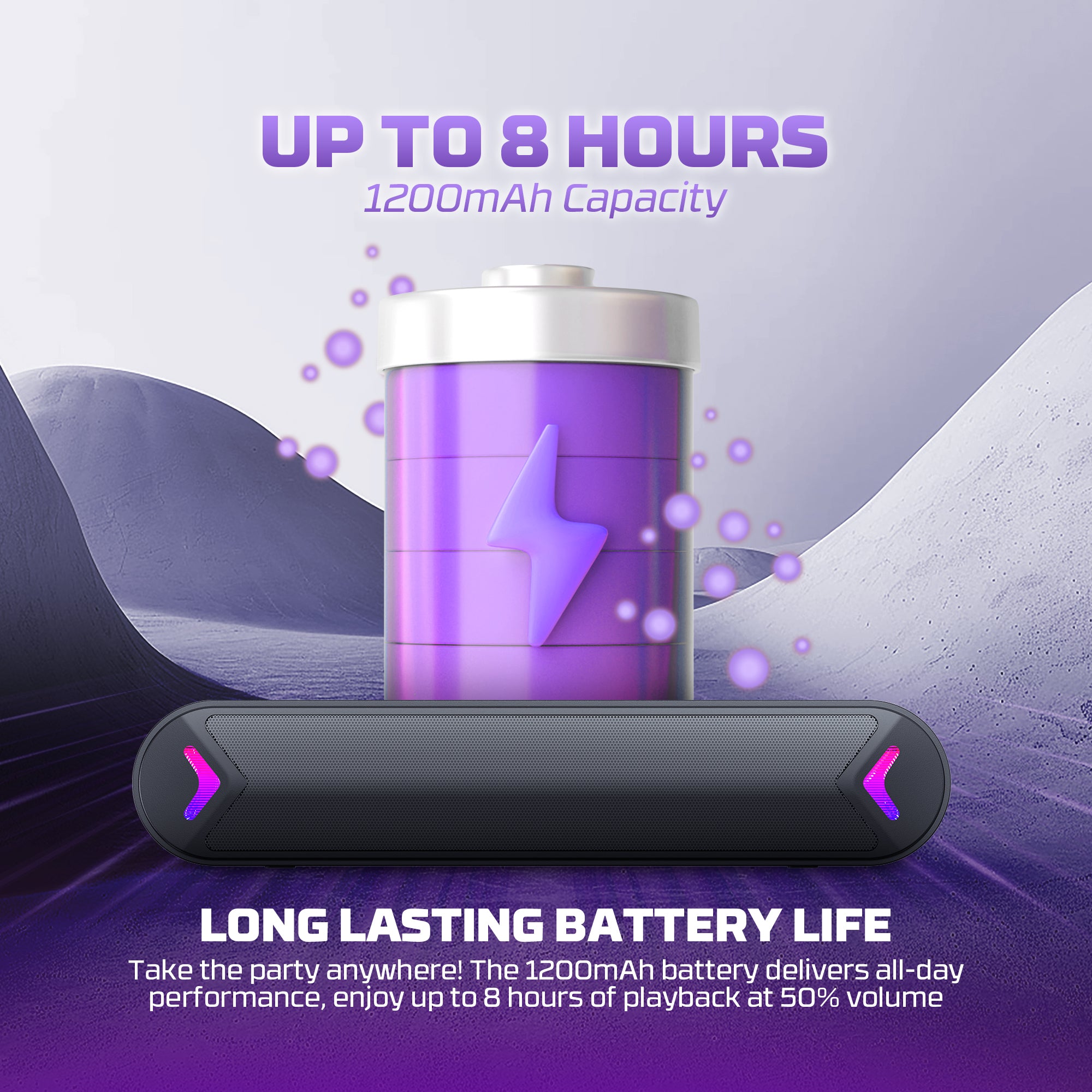 Fantech GROOVE BAR Portable RGB Wireless Gaming Speaker