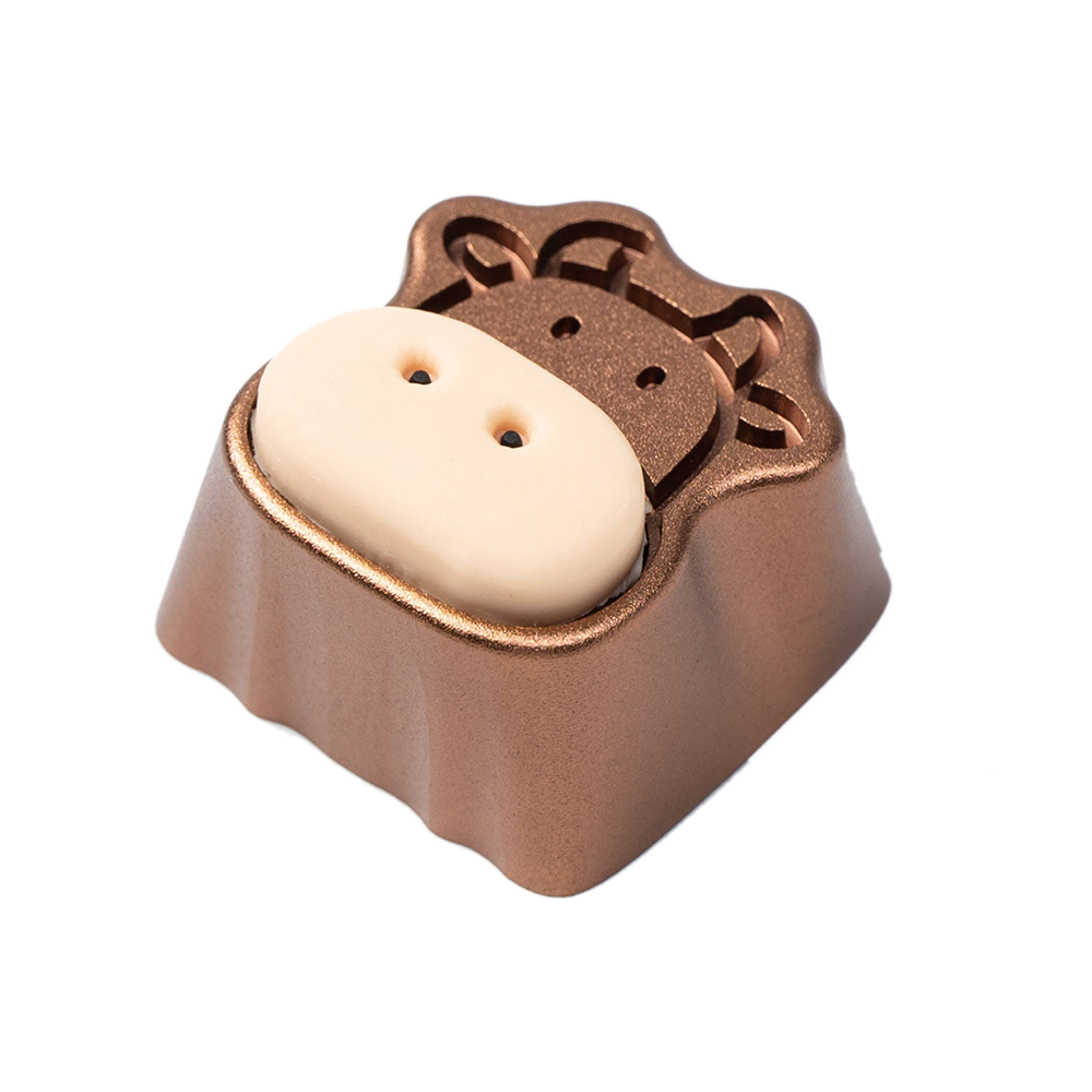 Cute Cows Aluminum Alloy Artisan Keycap