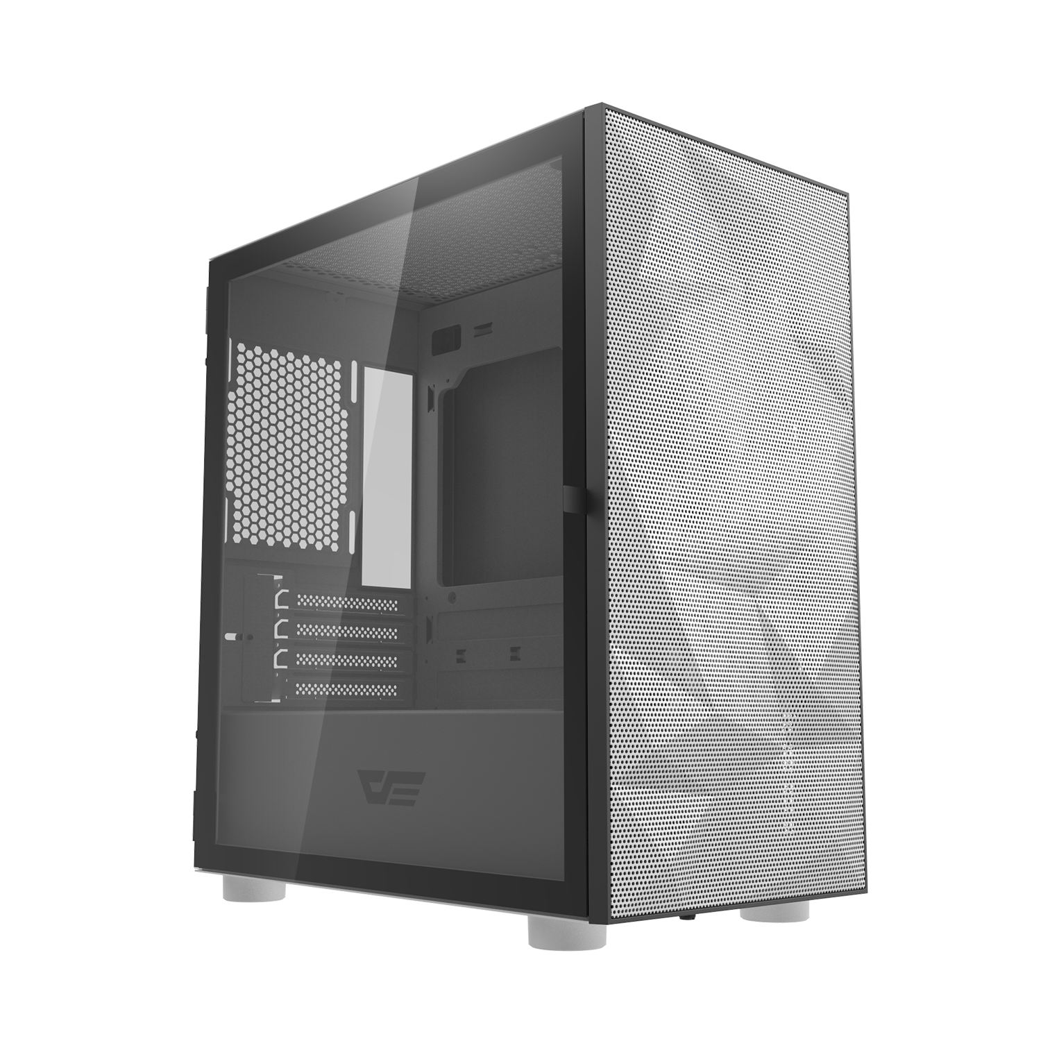 DarkFlash Gaming PC Case Tempered Glass Micro-ATX Tower Computer Case Support 330mm VGA Length (DLM21-Mesh)