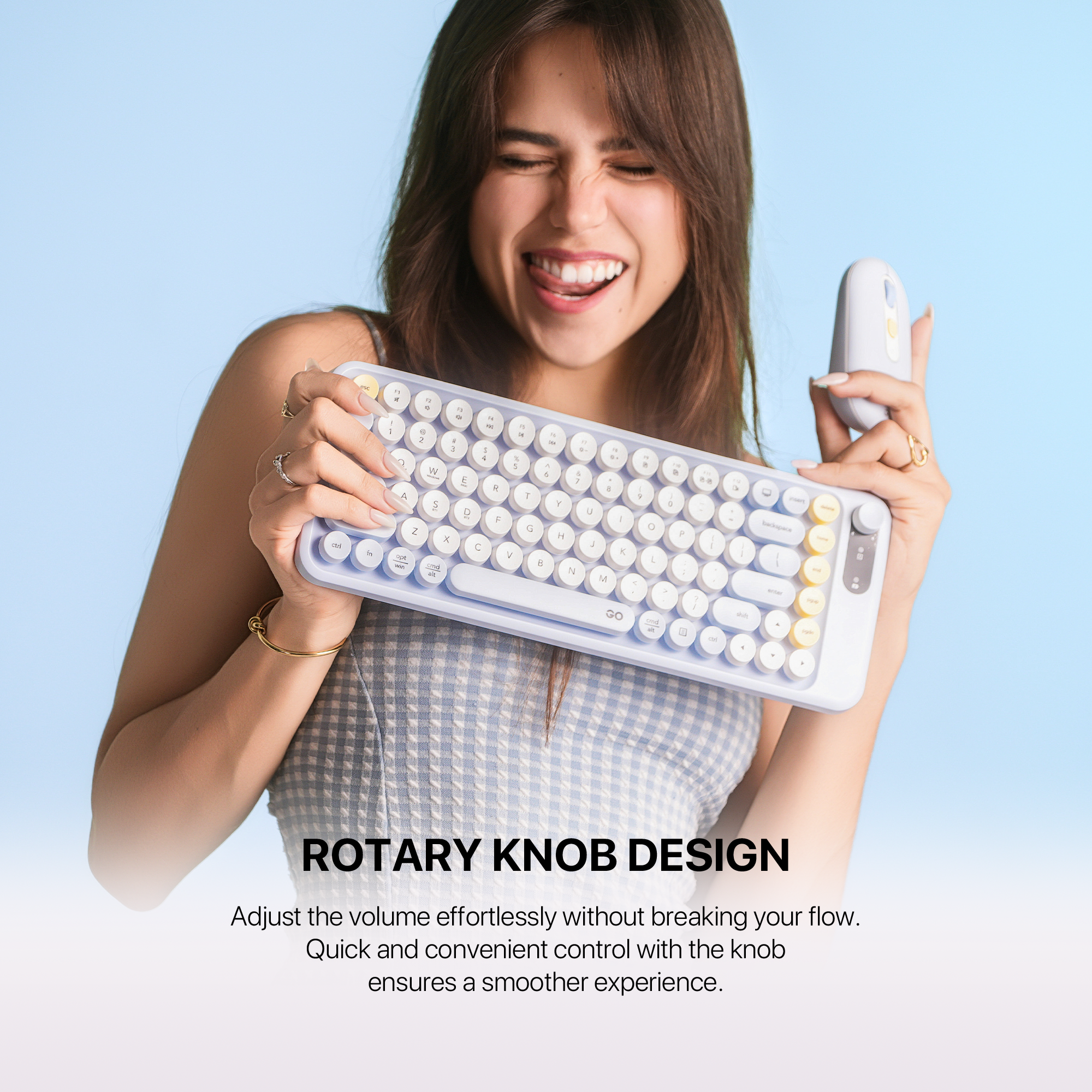 Fantech GO MOCHI85 75% Wireless Keyboard and Mouse Combo Computer Keyboard Set