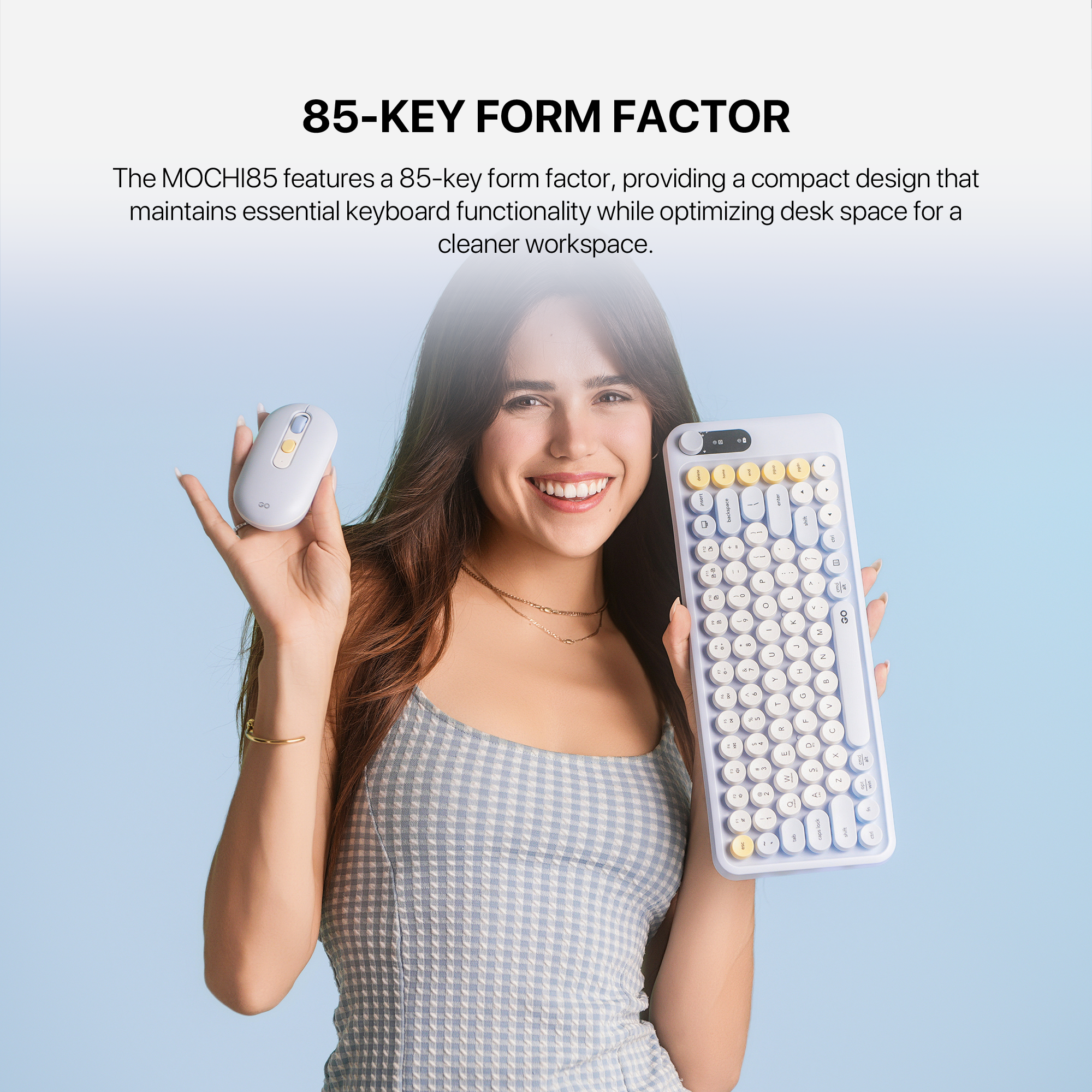 Fantech GO MOCHI85 75% Wireless Keyboard and Mouse Combo Computer Keyboard Set