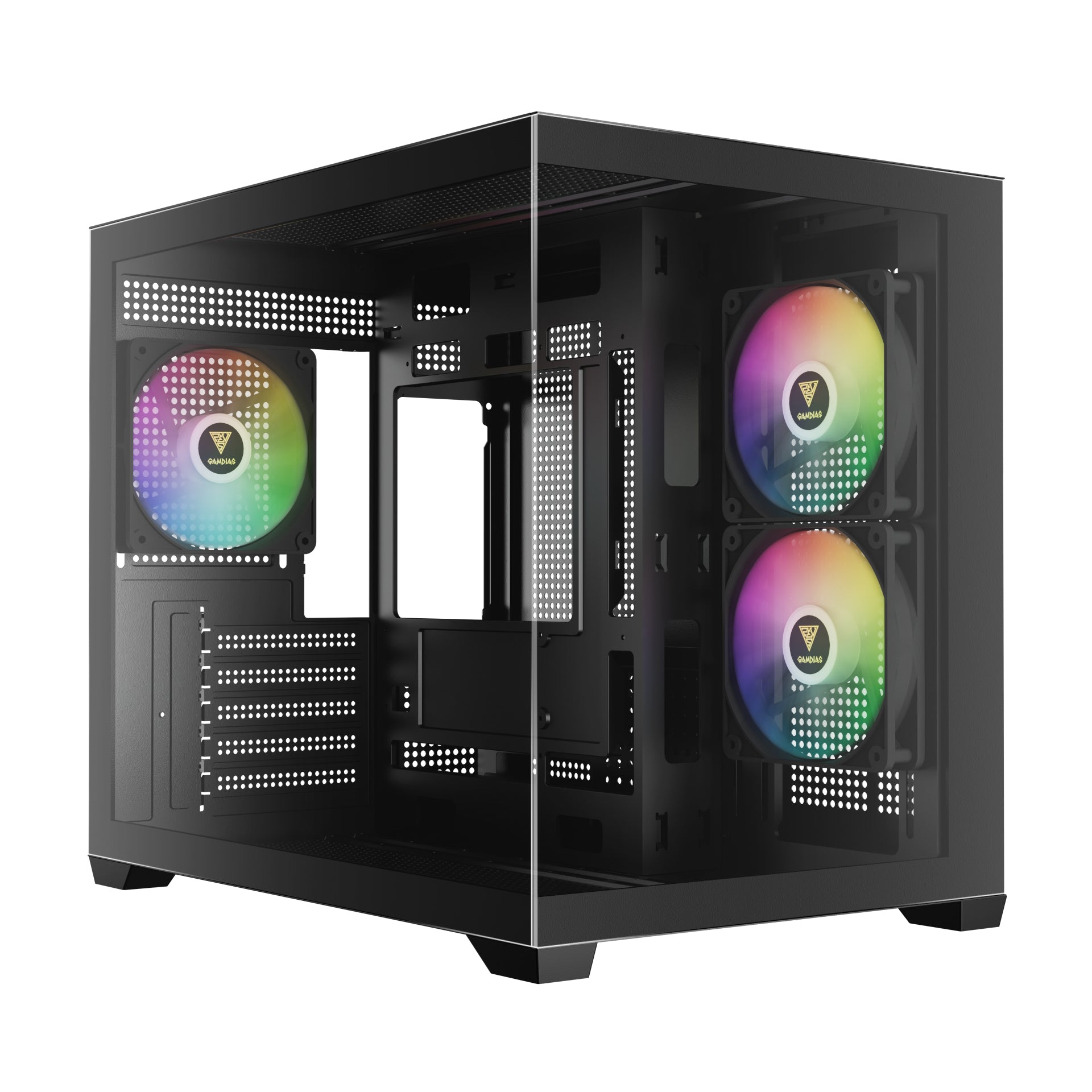 Gamdias AURA GC10M V2 M-ATX PC CASE Tempered Glass Side Panel with A