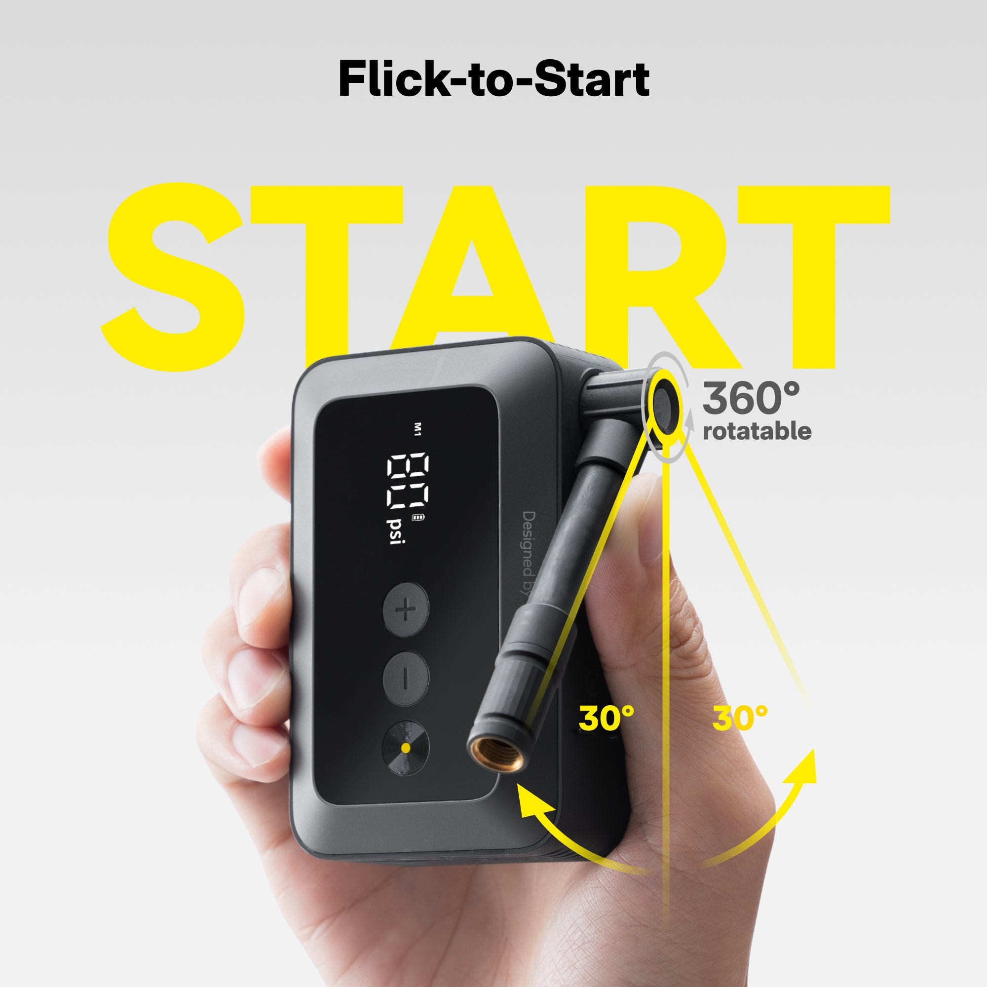 HOTO Air Pump Pocket Portable Lightweight Air Compressor for Bike