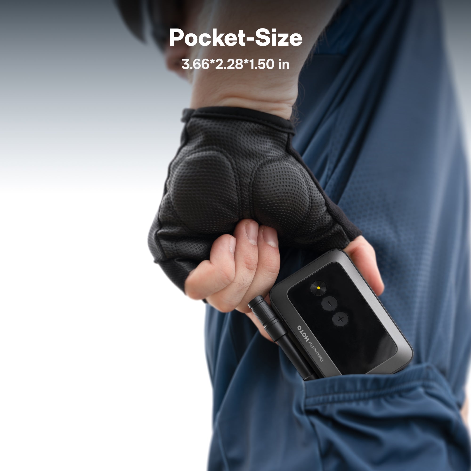 HOTO Air Pump Pocket Portable Lightweight Air Compressor for Bike