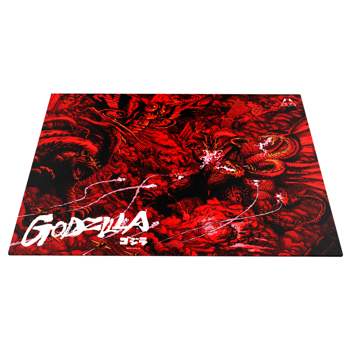 ARBITER STUDIO TENKO GODZILLA 2.0 Lunar Speed 500x400mm Glass Mousepad - KAIJU WAR
