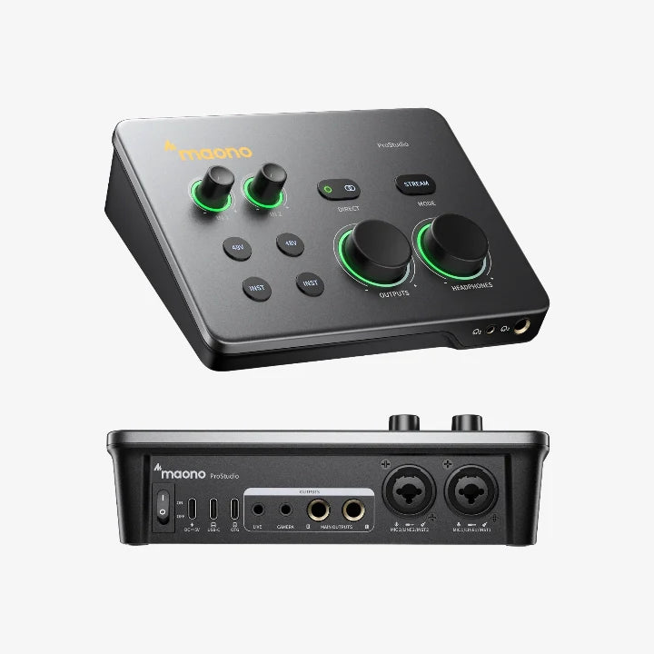 Maono P2 USB Hybrid Aluminium panel Audio Interface for Music Production, Streaming, Podcast