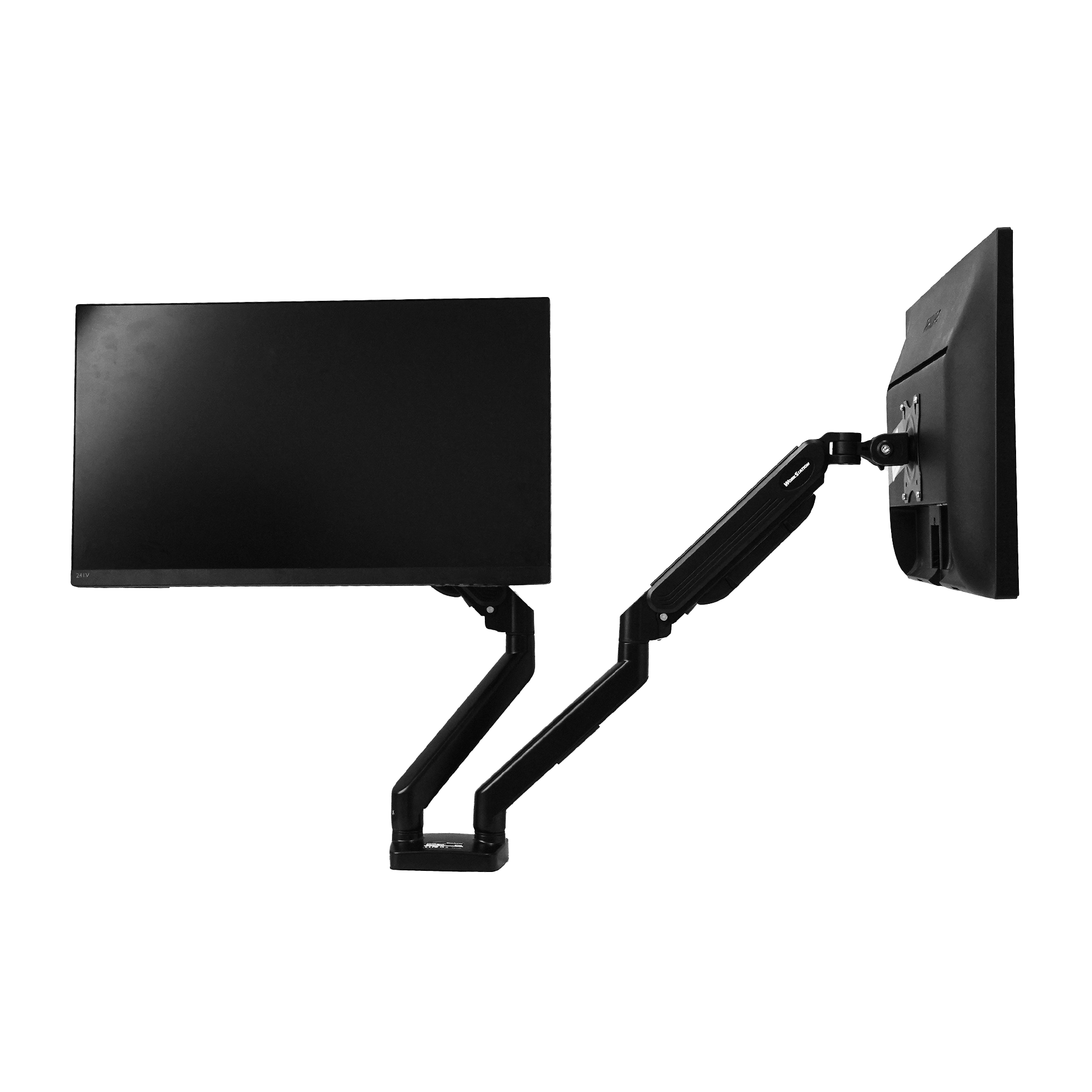 WorkStation MBD01 Dual-Arm Monitor Bracket 90 degree tilt for 13" to 32" Screen