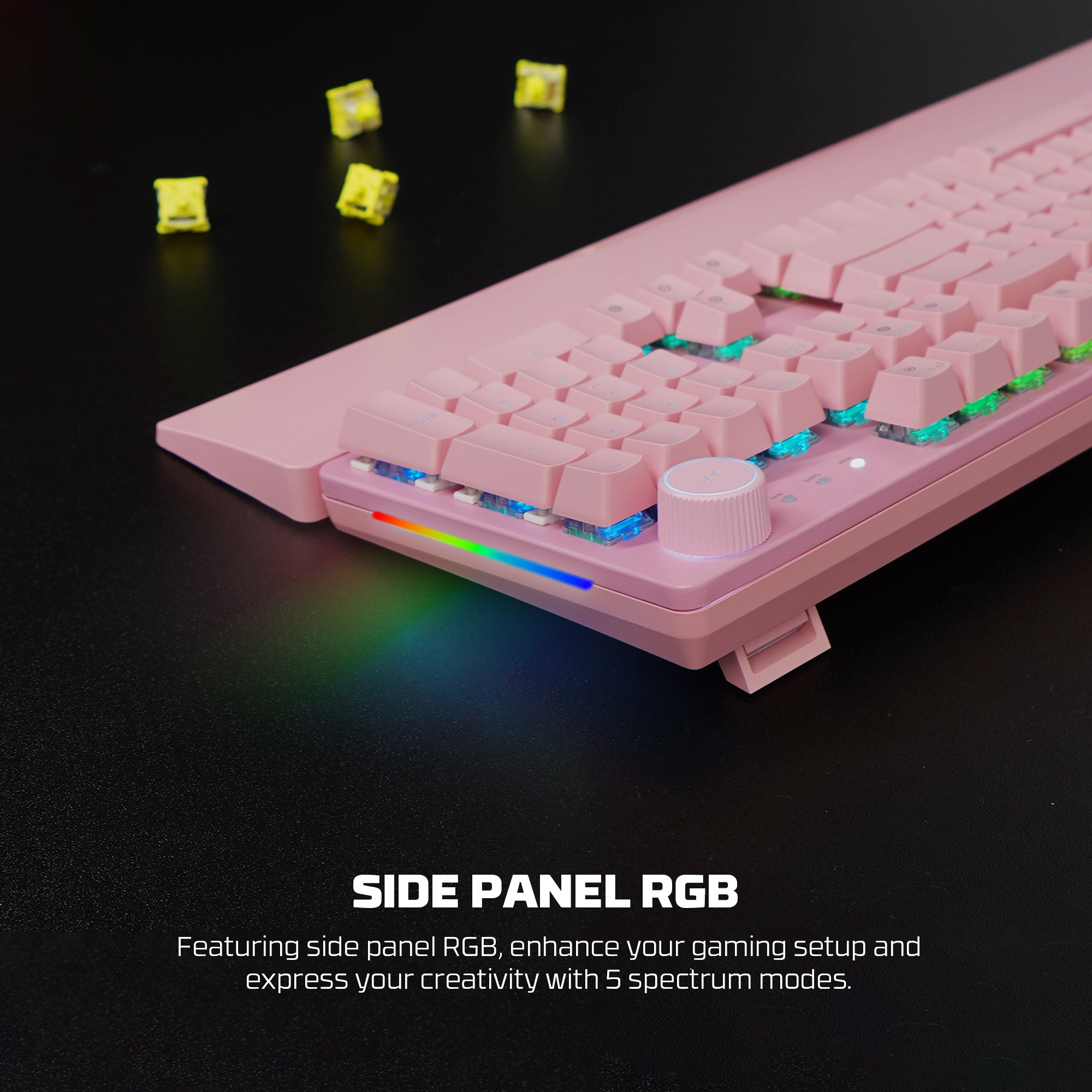 Fantech MAXPOWER II Wired Hot-Swap RGB Backlight Mechanical Keyboard with Wrist Rest