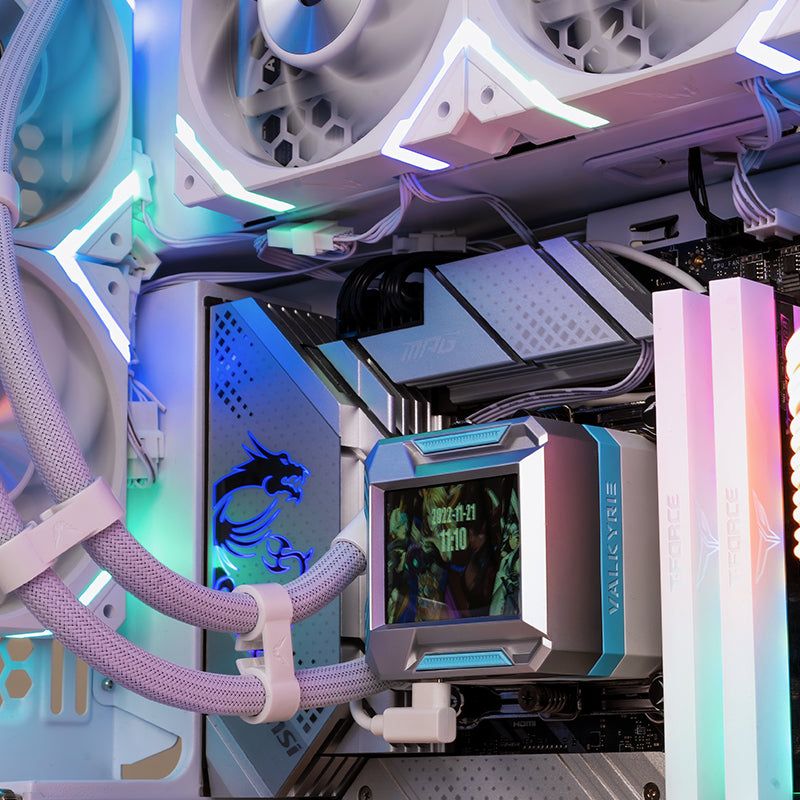 Valkyrie E360 AIO Liquid CPU Cooling 360mm CPU Cooler with 2.4" LCD Display